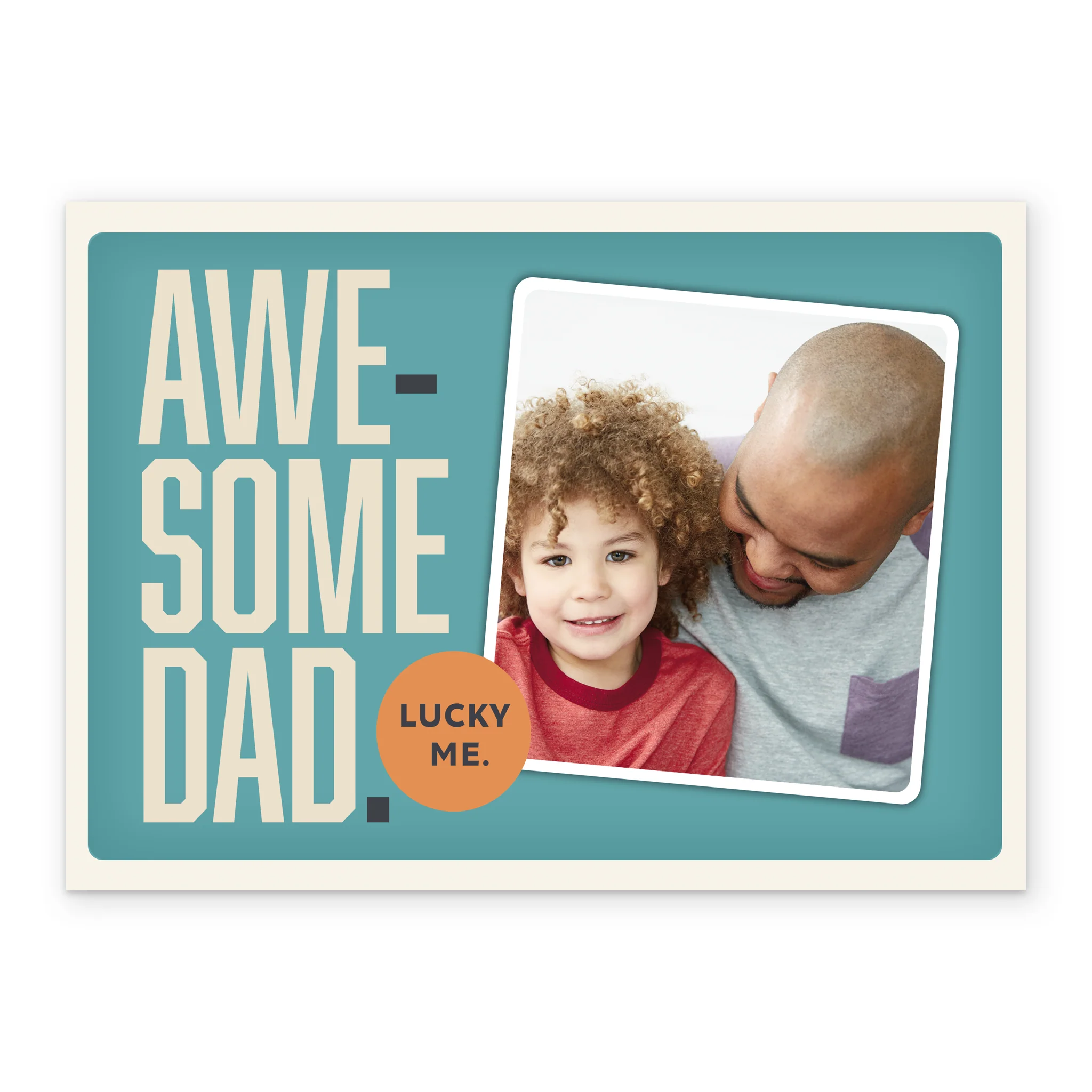 Personalised Photo Upload Father's Day Card for Awesome Dad - Image 2