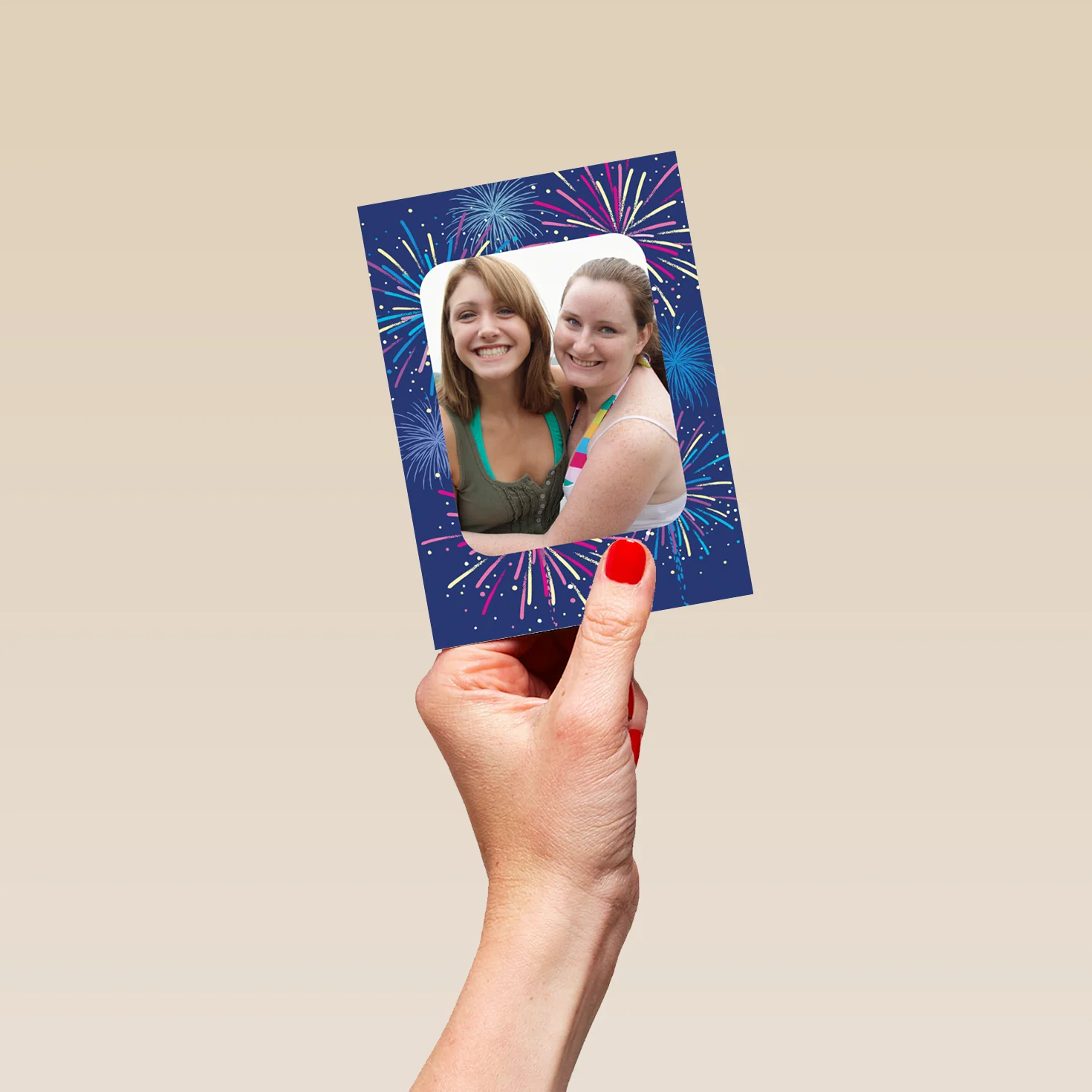 Personalised Photo Upload Fireworks Kids Birthday Card - Image 4