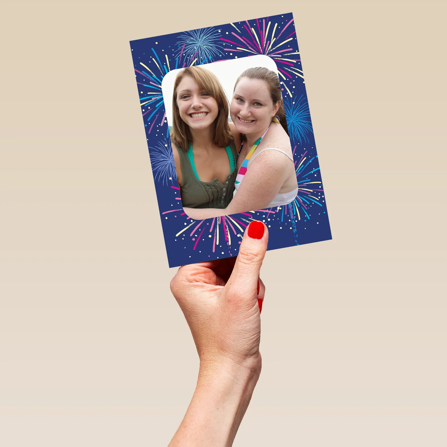 Personalised Photo Upload Fireworks Kids Birthday Card - Image 5
