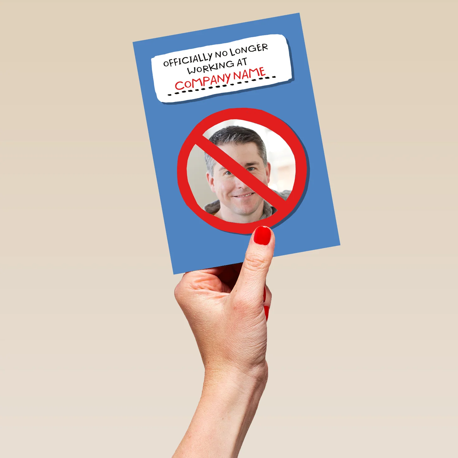 Personalised Photo Upload Funny Leaving Card - Image 5