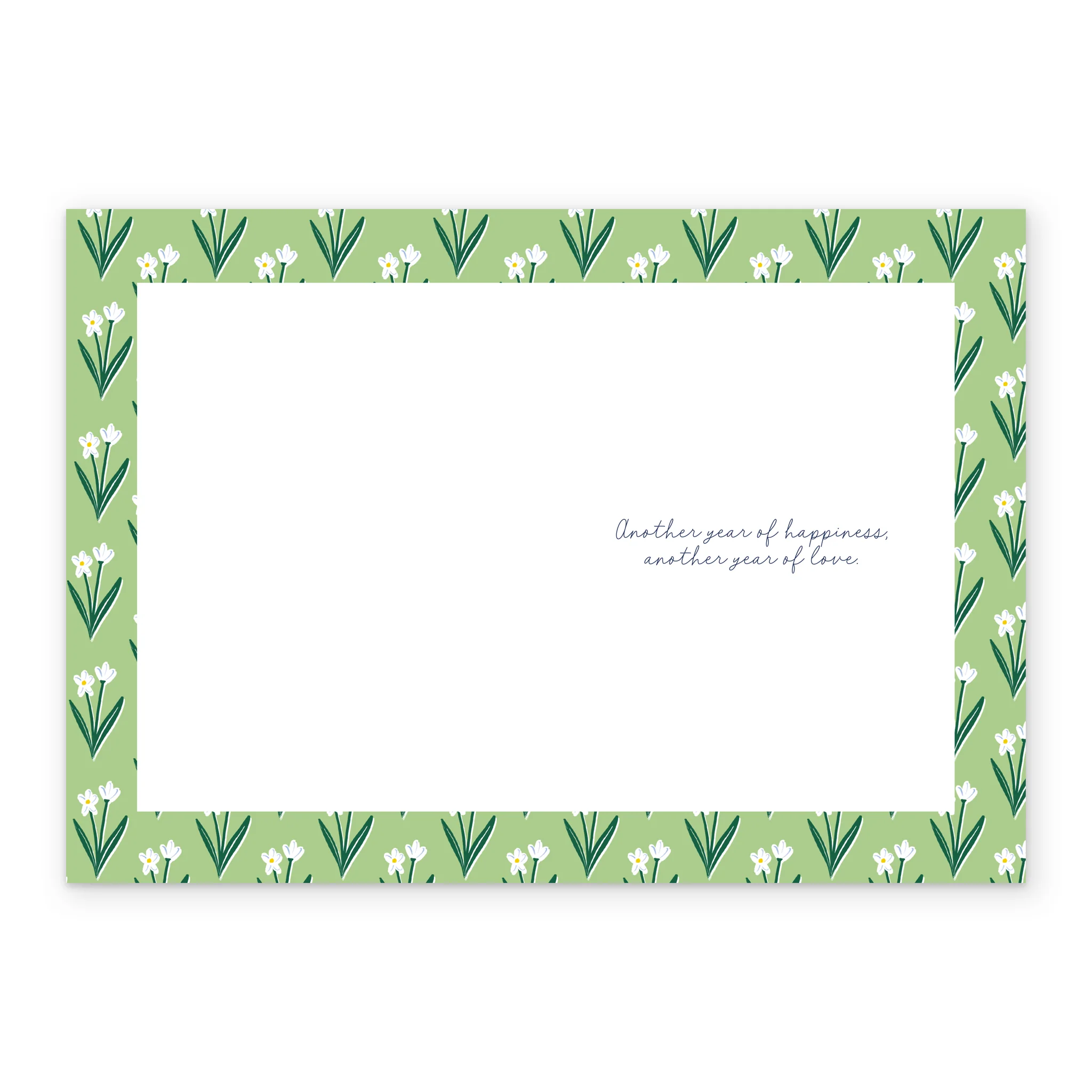 Personalised Photo Upload Green Postage Stamp Anniversary Card - Image 3