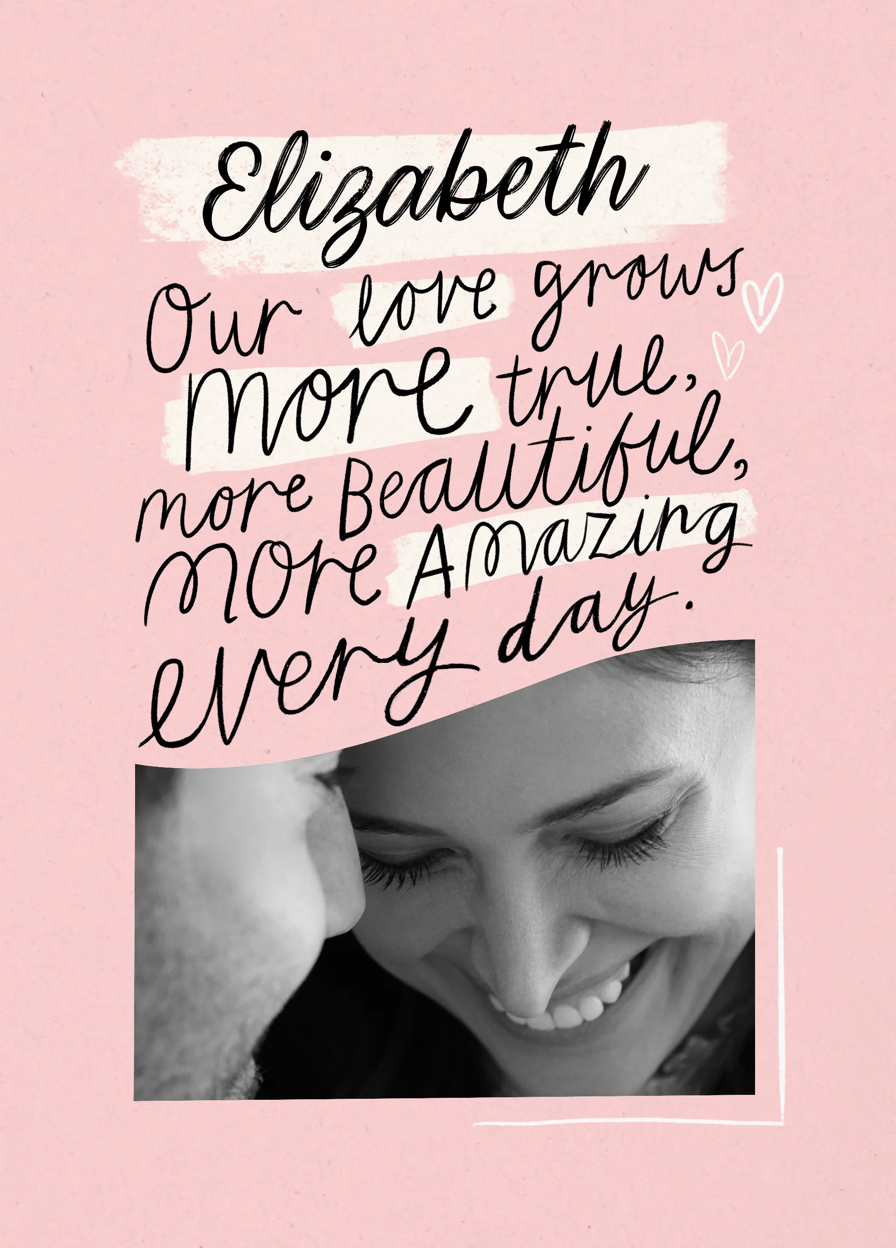 Personalised Photo Upload Heartfelt Verse Anniversary Card
