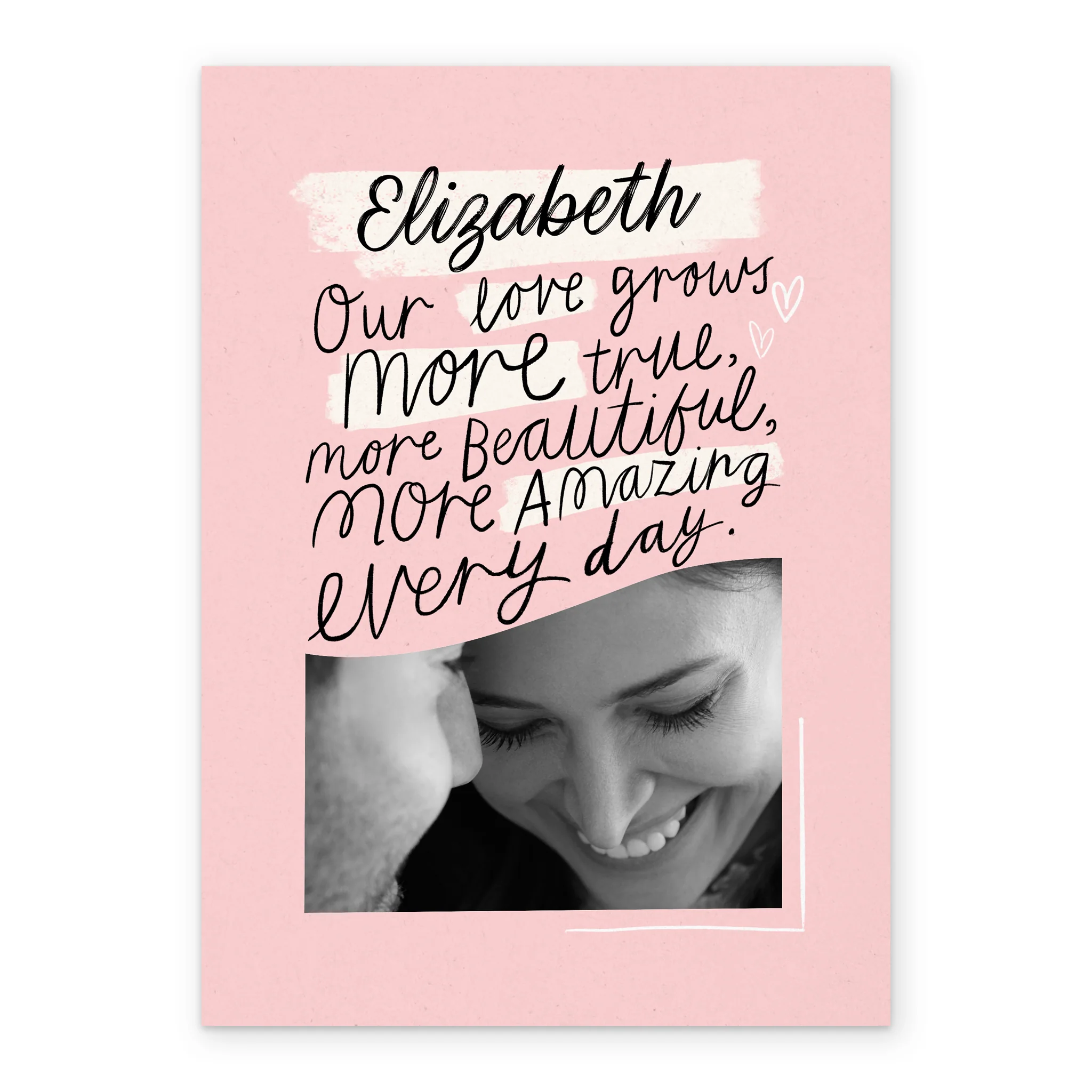 Personalised Photo Upload Heartfelt Verse Anniversary Card - Image 2