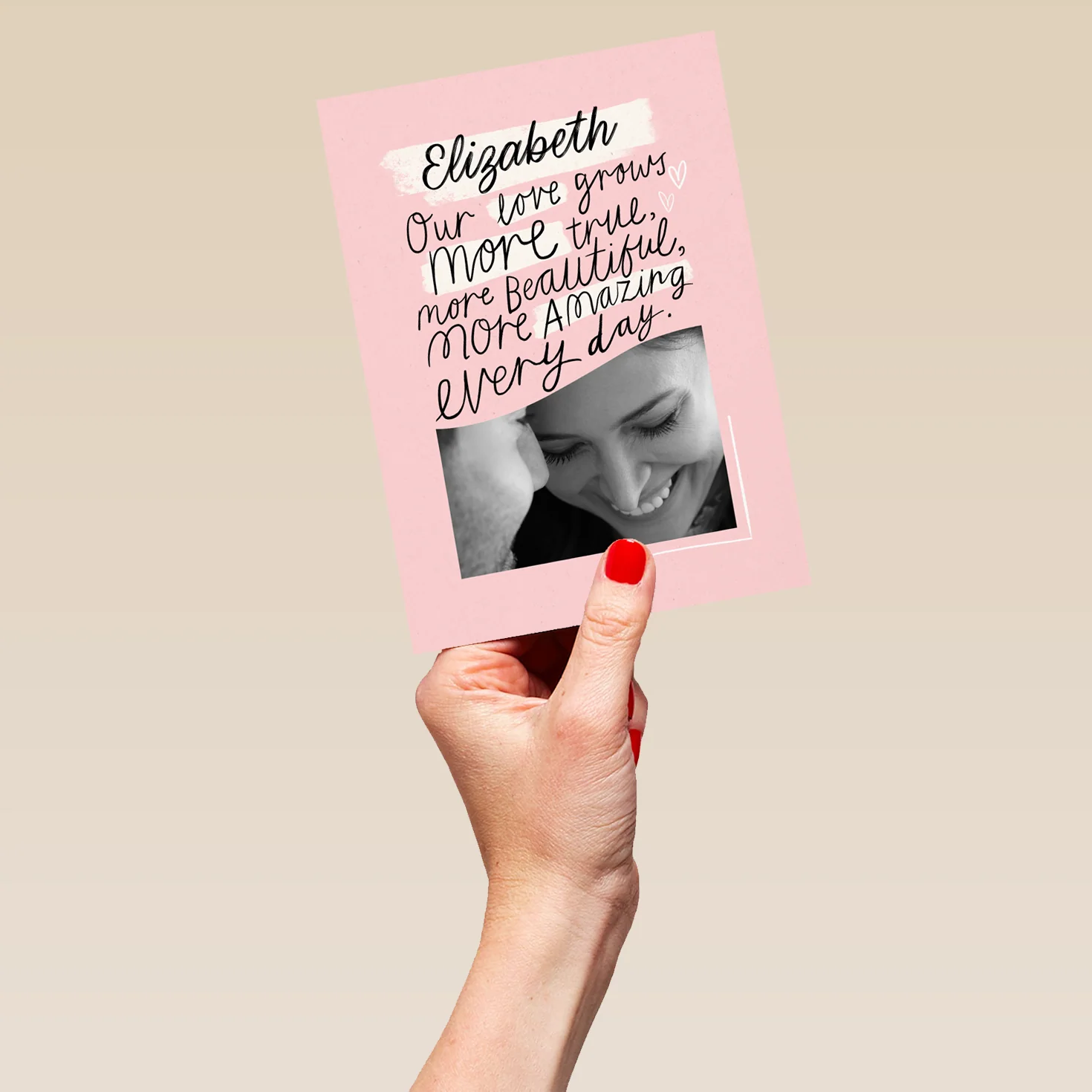 Personalised Photo Upload Heartfelt Verse Anniversary Card - Image 5
