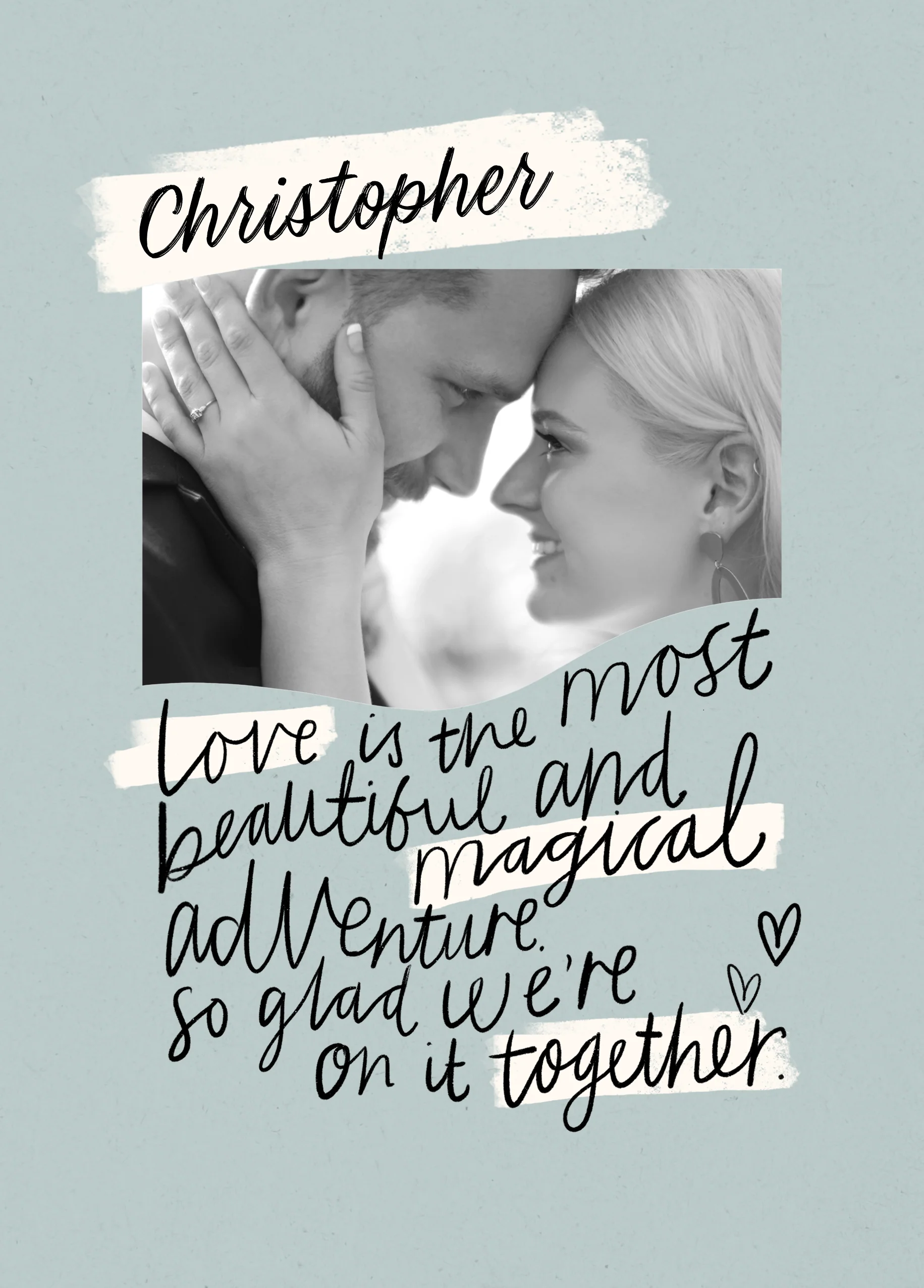 Personalised Photo Upload Heartfelt Verse Birthday Card