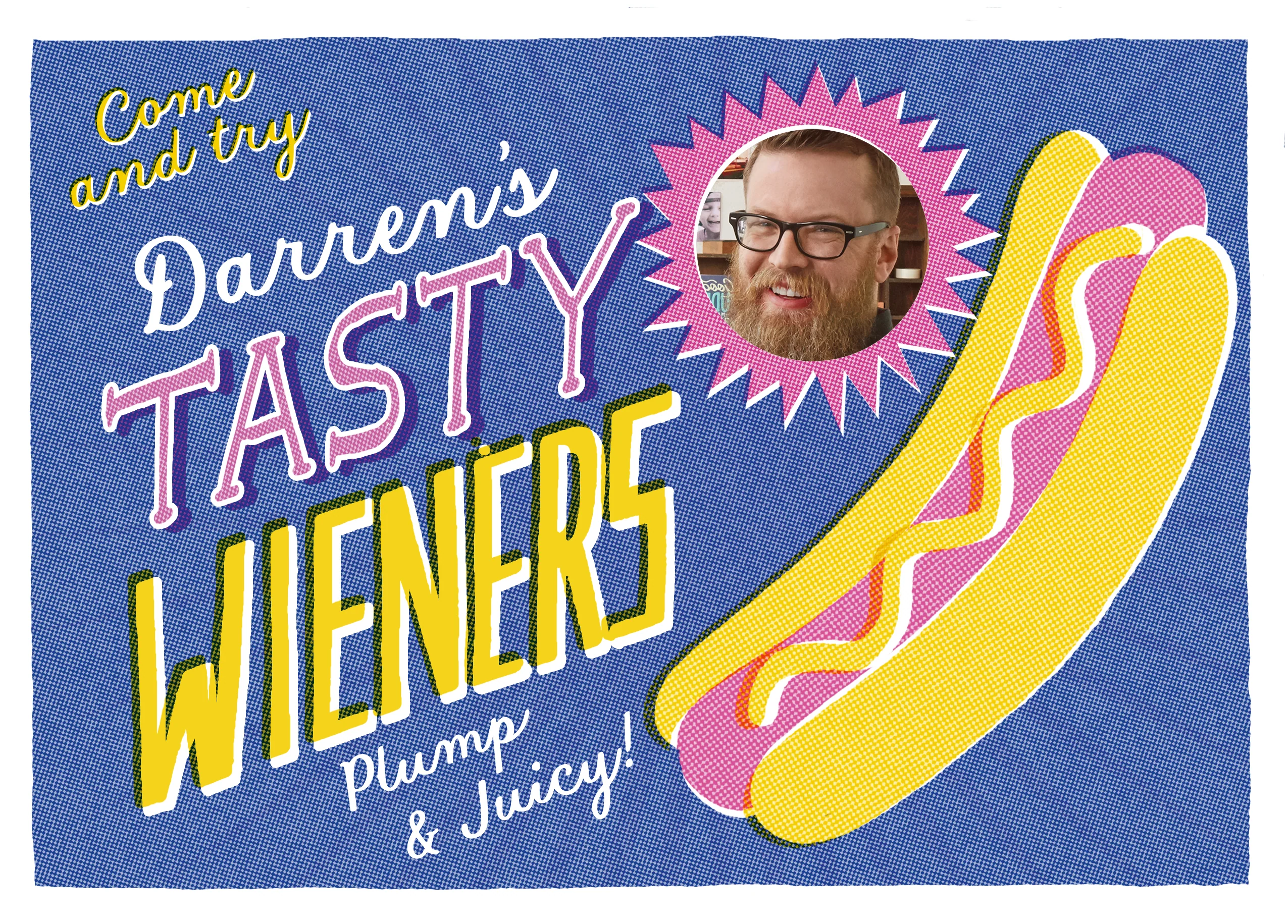Personalised Photo Upload Hot Dog Birthday Card