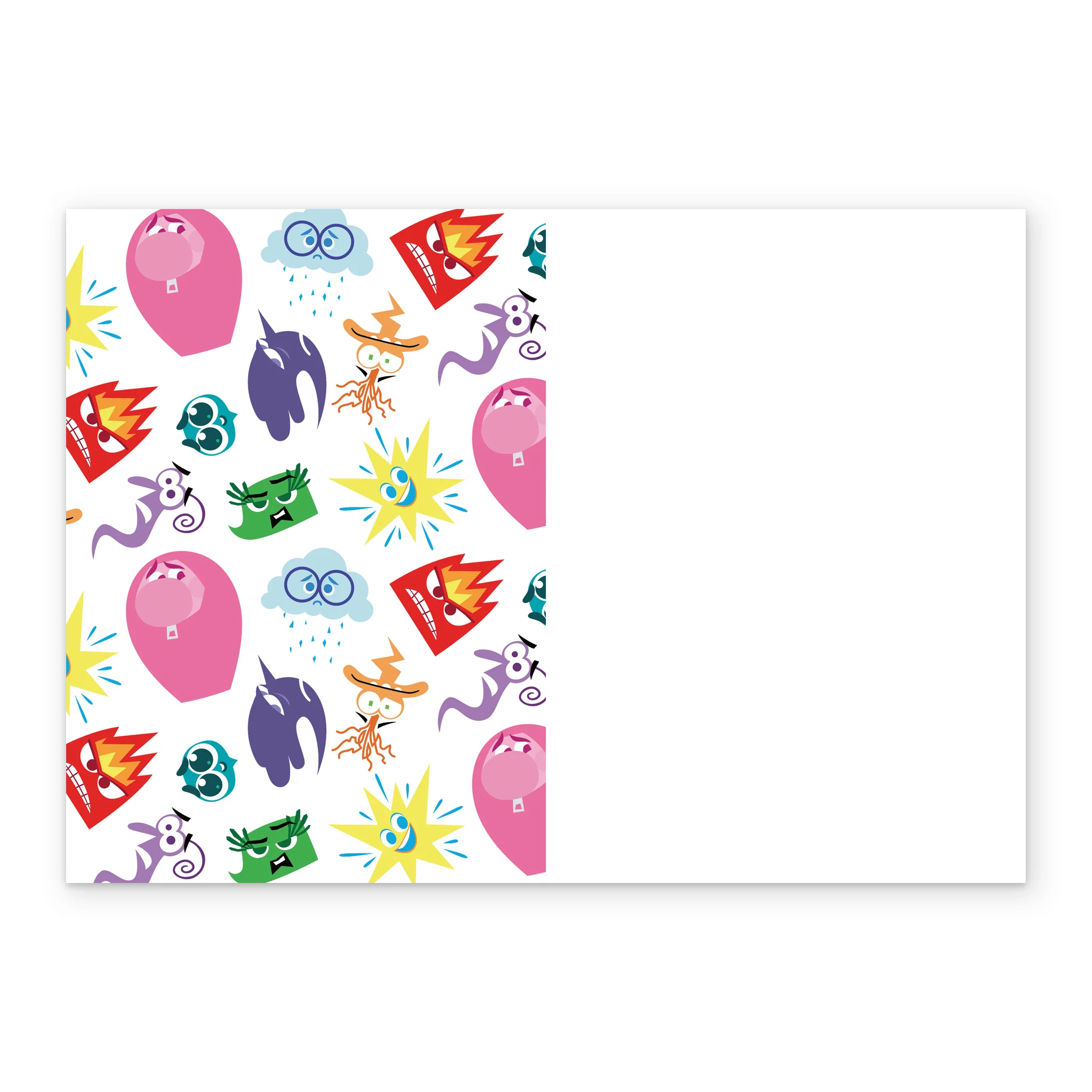Personalised Photo Upload Inside Out Blue Birthday Card - Image 3