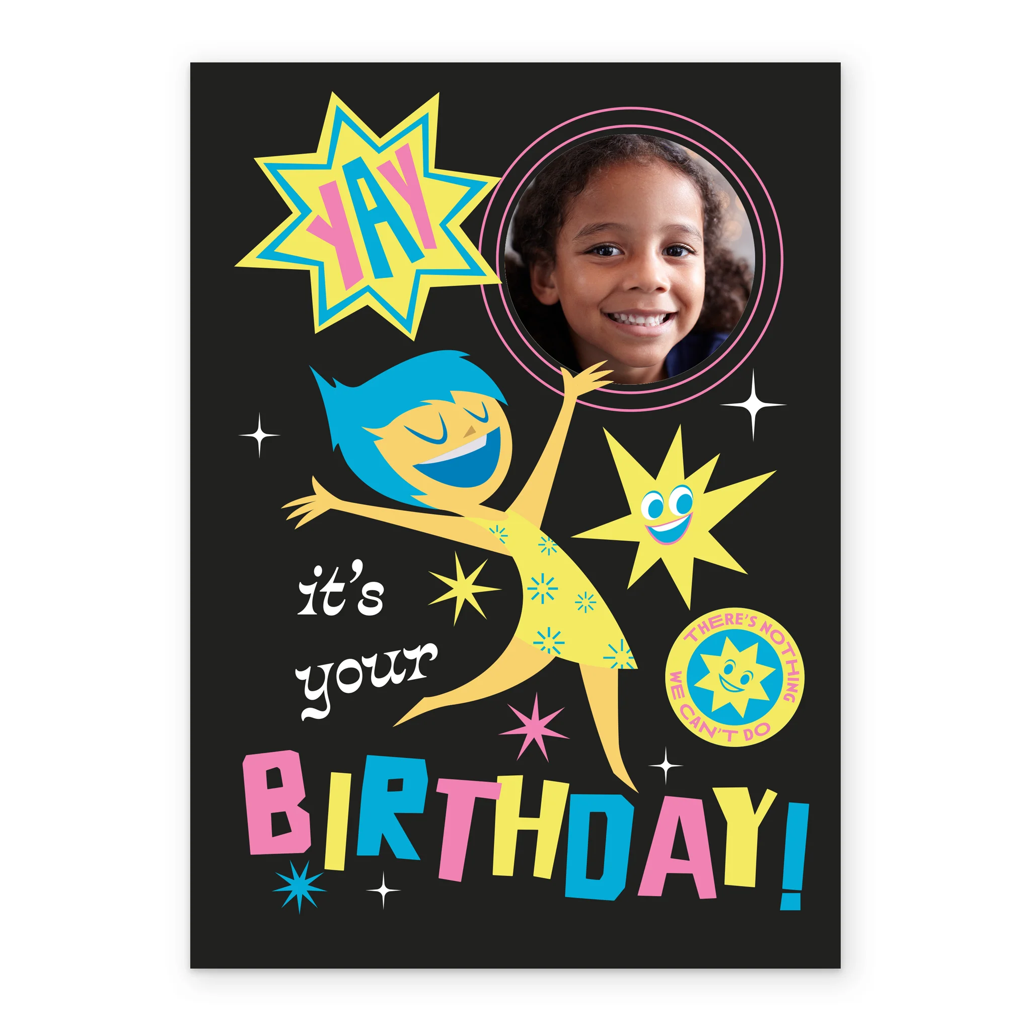 Personalised Photo Upload Inside Out Joy Birthday Card - Image 2