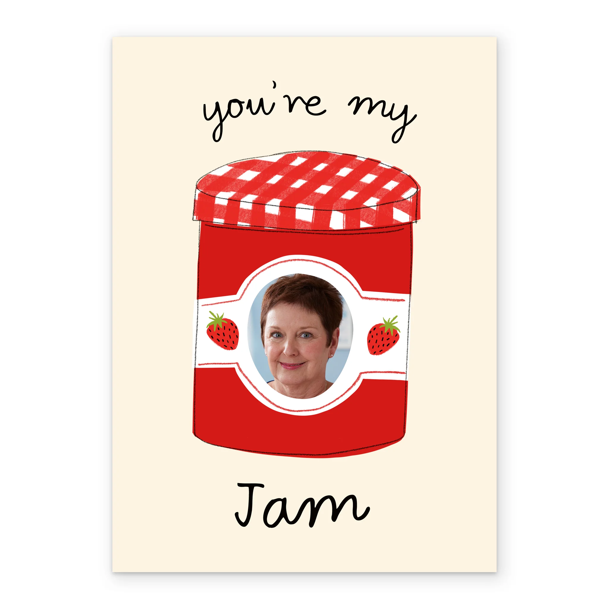 Personalised Photo Upload Jam Jar Greeting Card - Image 2