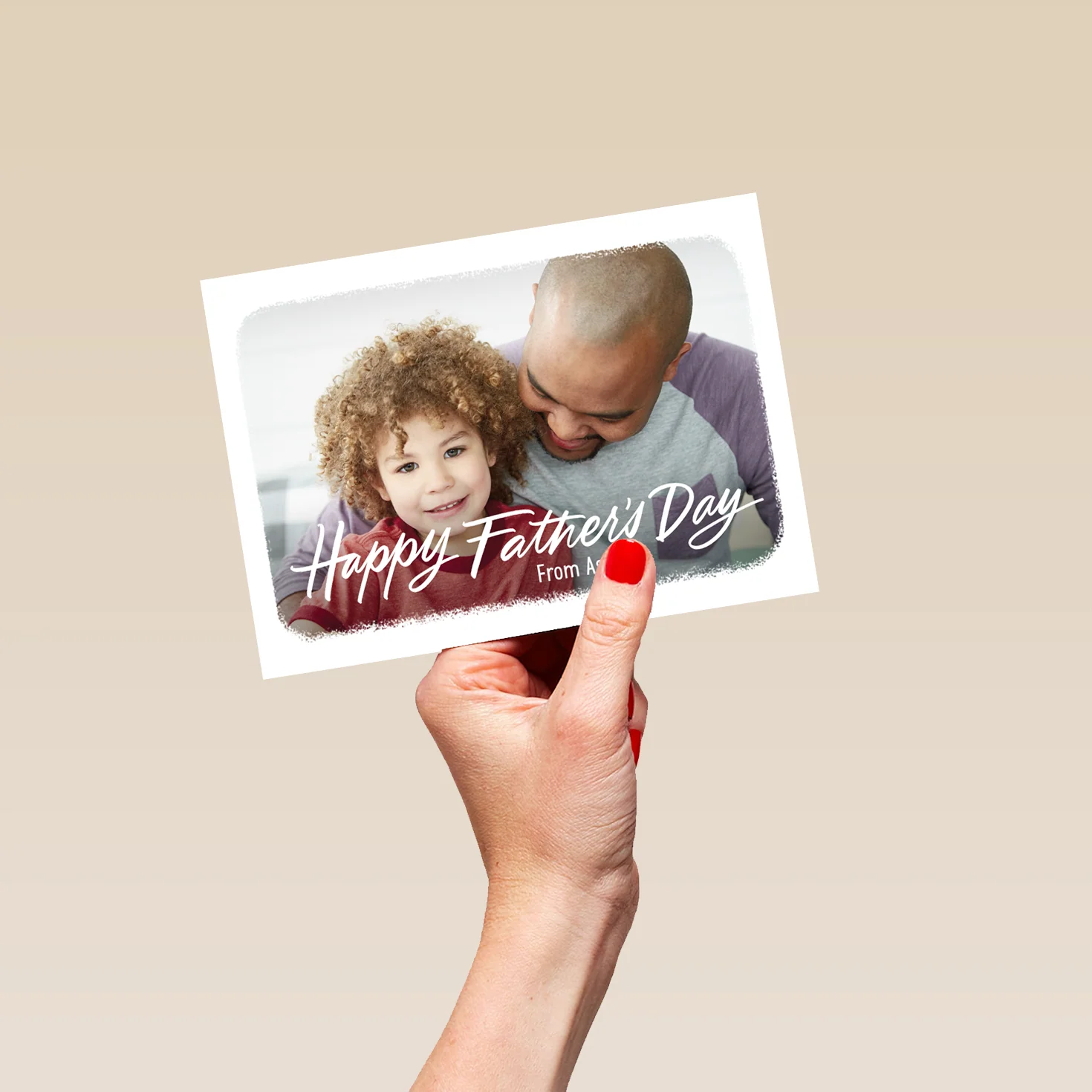 Personalised Photo Upload Landscape Border Father's Day Card - Image 5