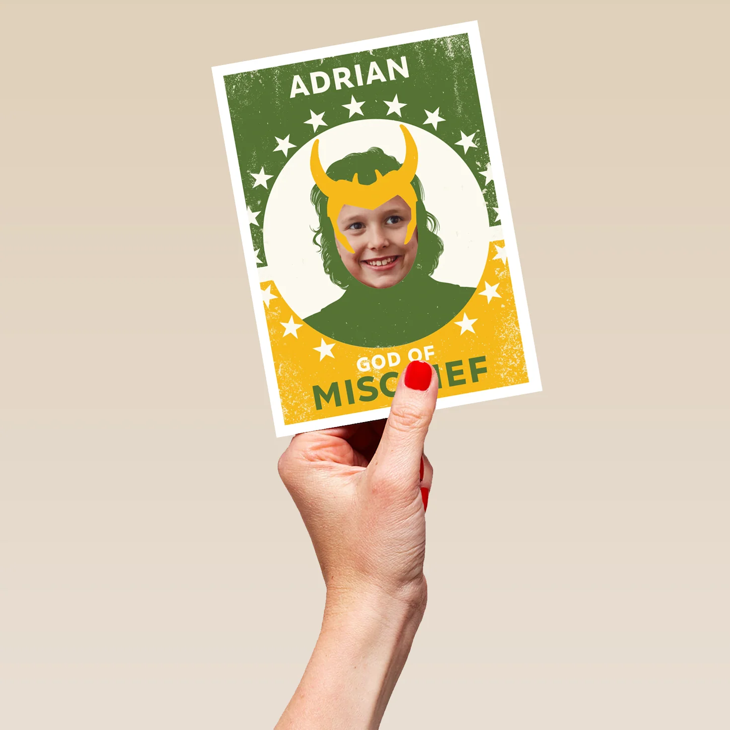Personalised Photo Upload Loki Frame Birthday Card - Image 5