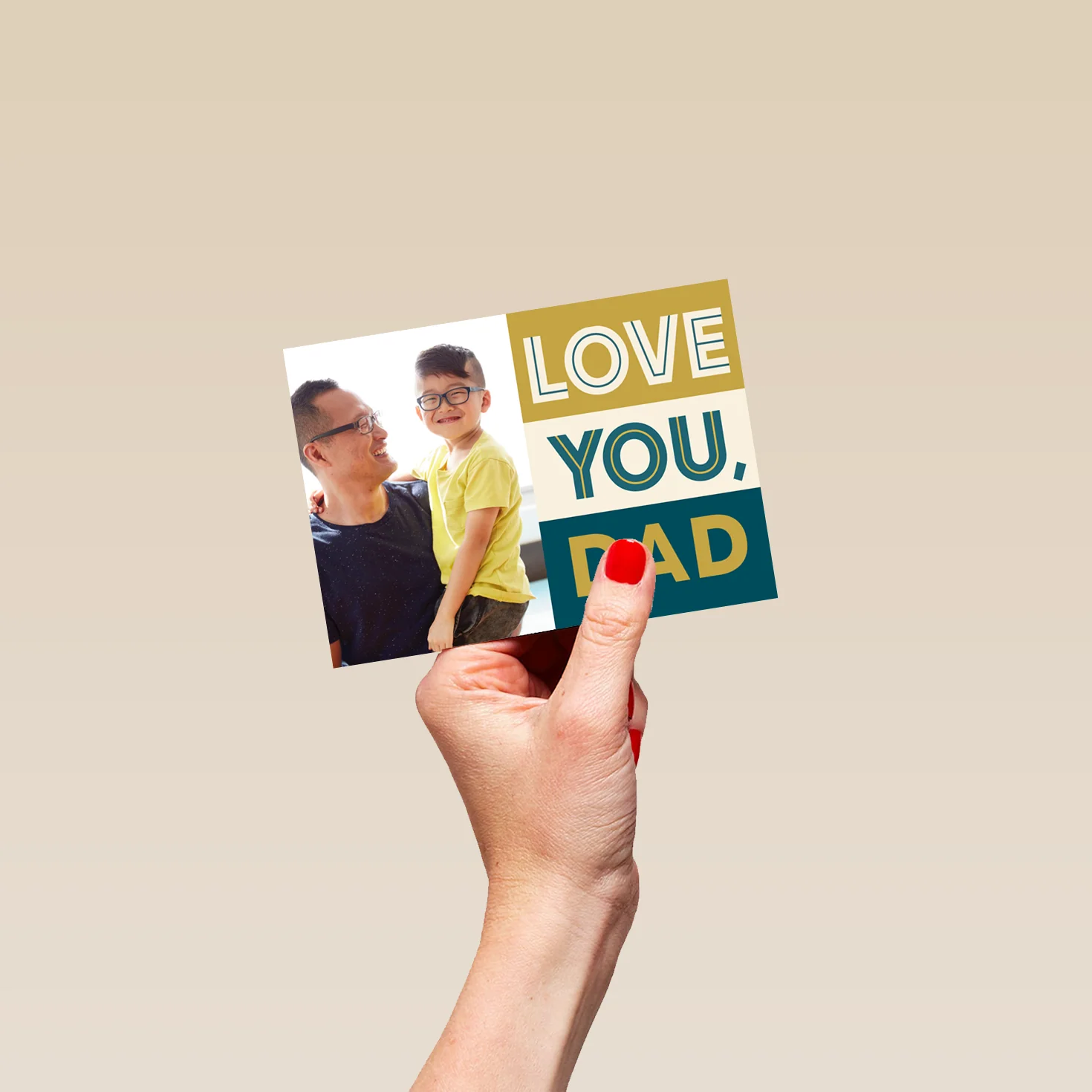 Personalised Photo Upload 'Love You, Dad' Father's Day Card - Image 4