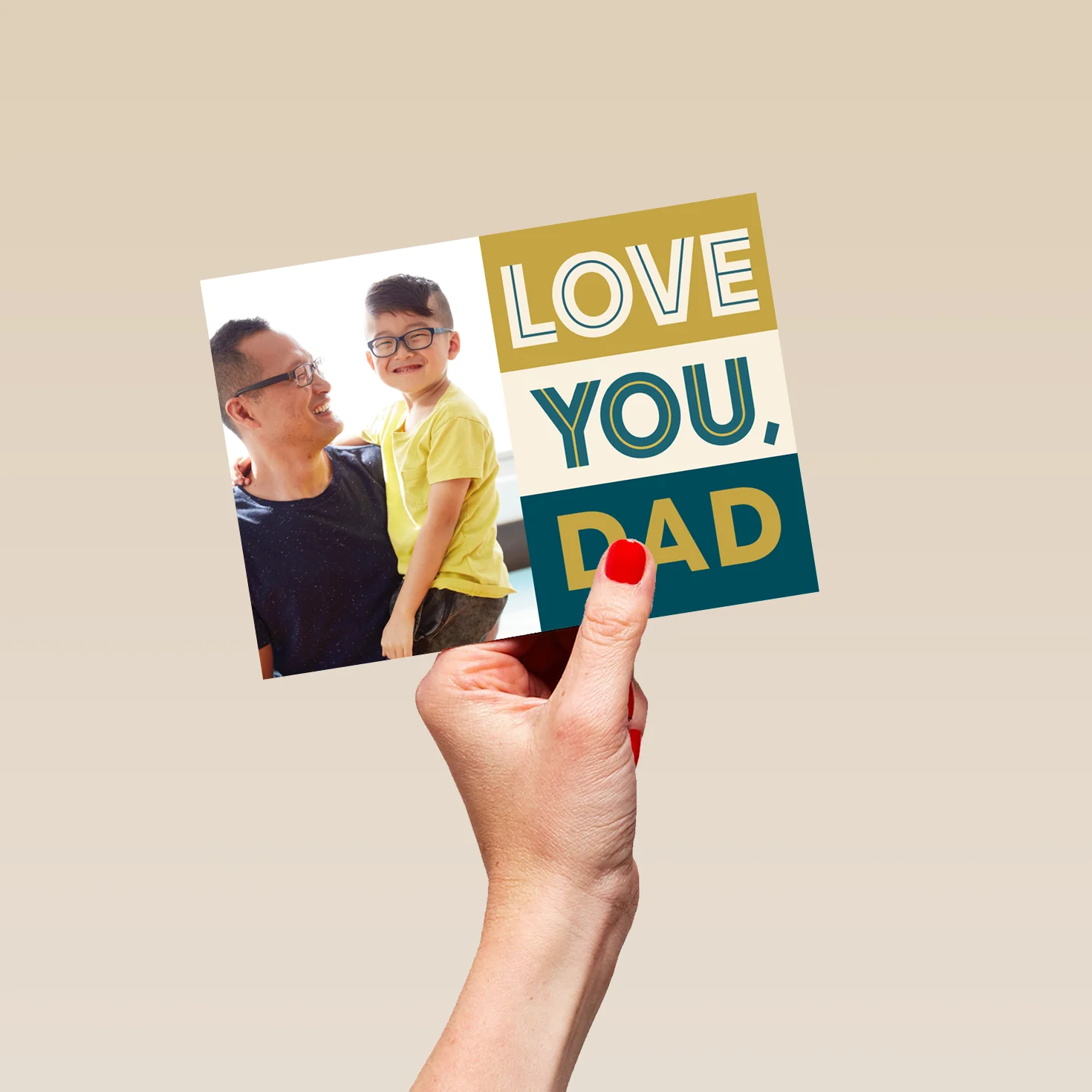 Personalised Photo Upload 'Love You, Dad' Father's Day Card - Image 5