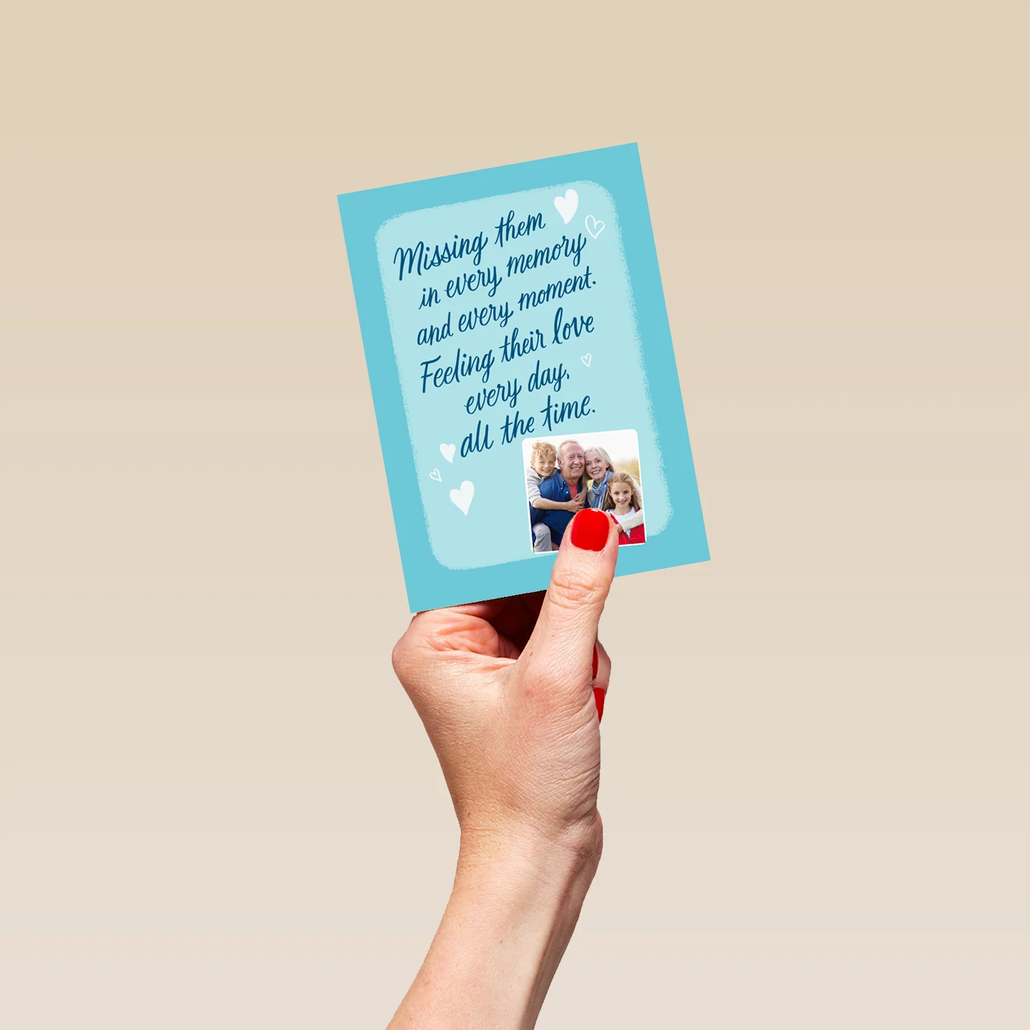 Personalised Photo Upload Mother's Day Bereavement Card - Image 4