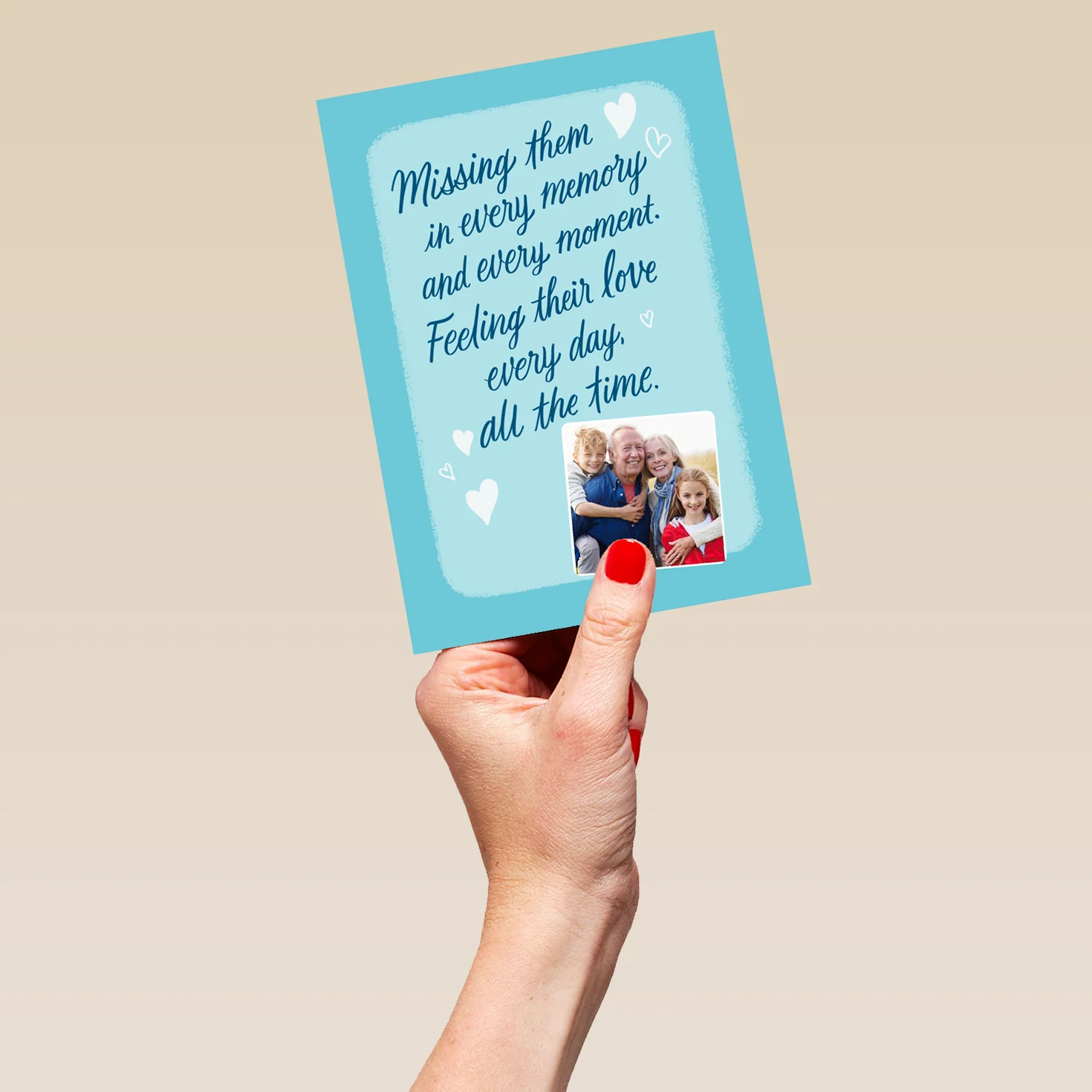 Personalised Photo Upload Mother's Day Bereavement Card - Image 5