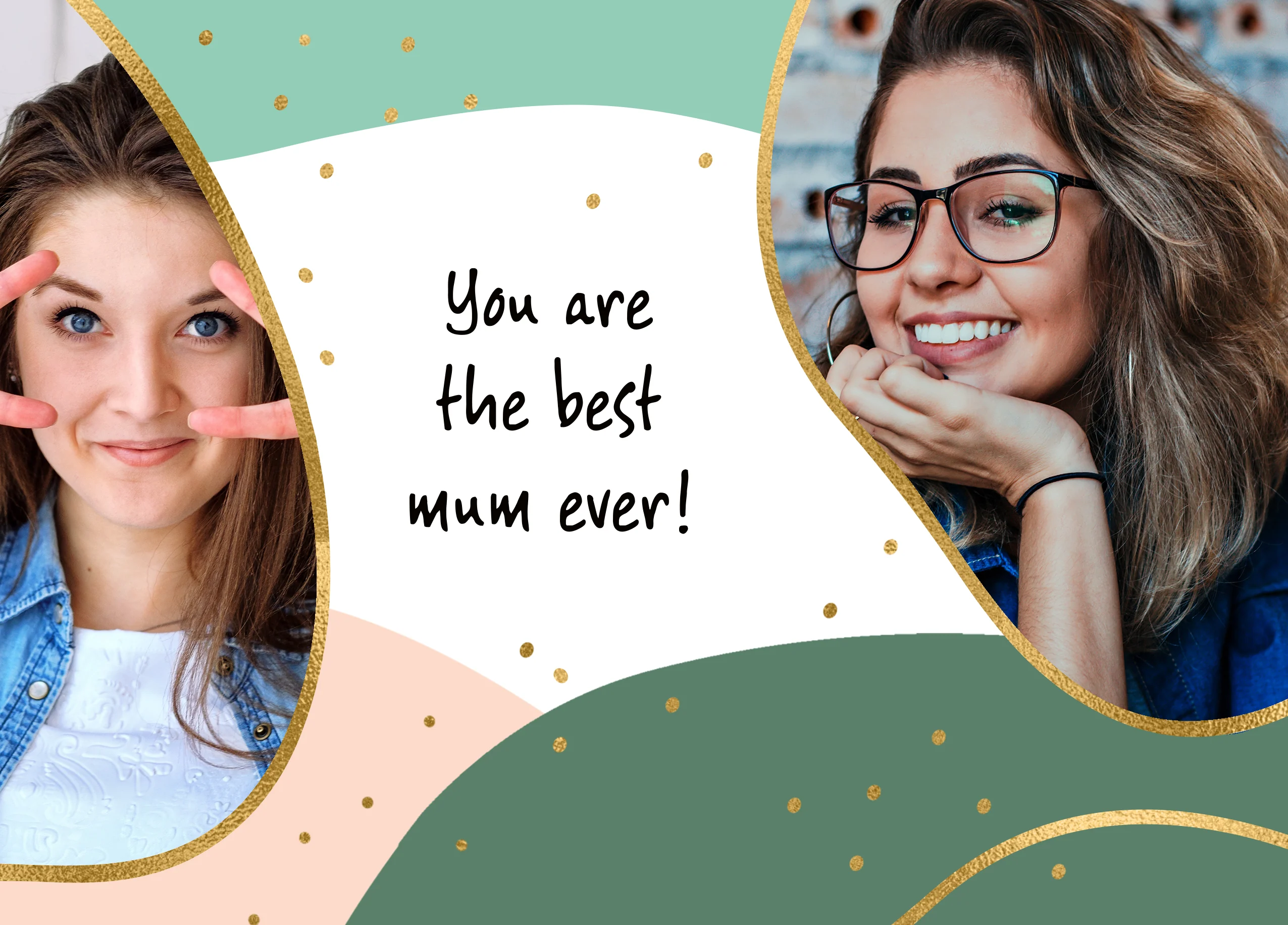 Personalised Photo Upload Mother's Day Card for Best Mum