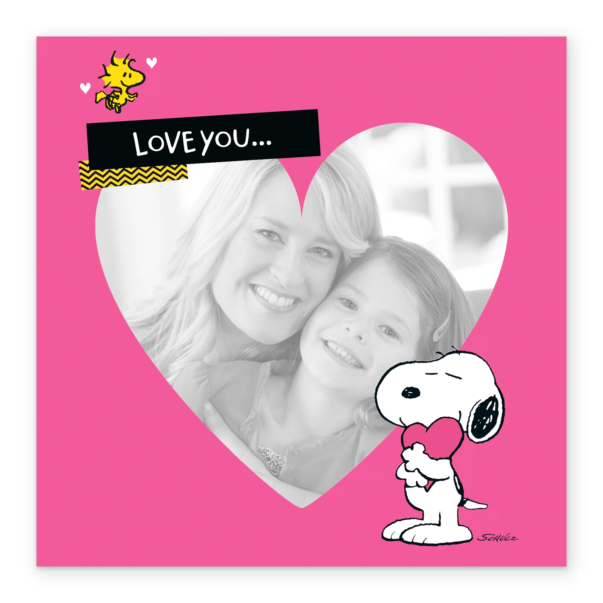 Personalised Photo Upload PEANUTS™ SNOOPY Mother's Day Card - Image 2