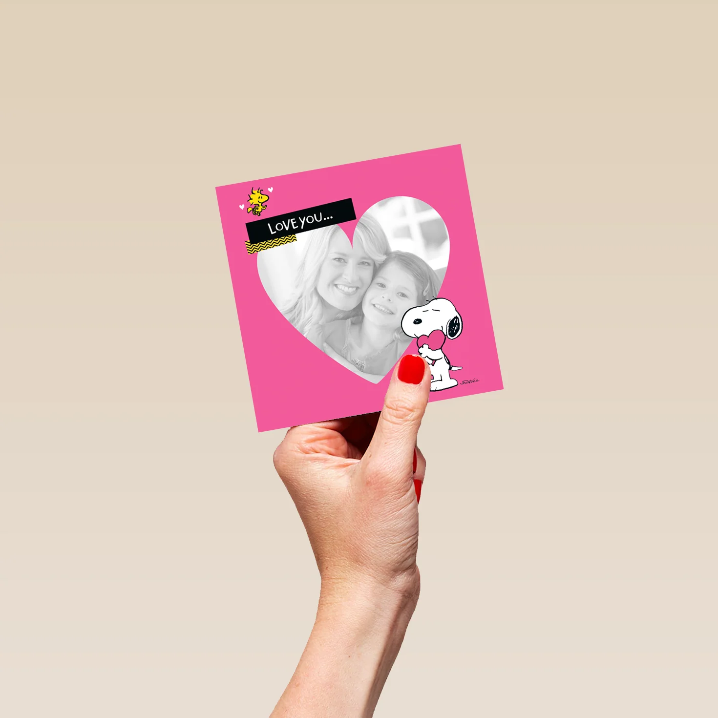 Personalised Photo Upload PEANUTS™ SNOOPY Mother's Day Card - Image 4