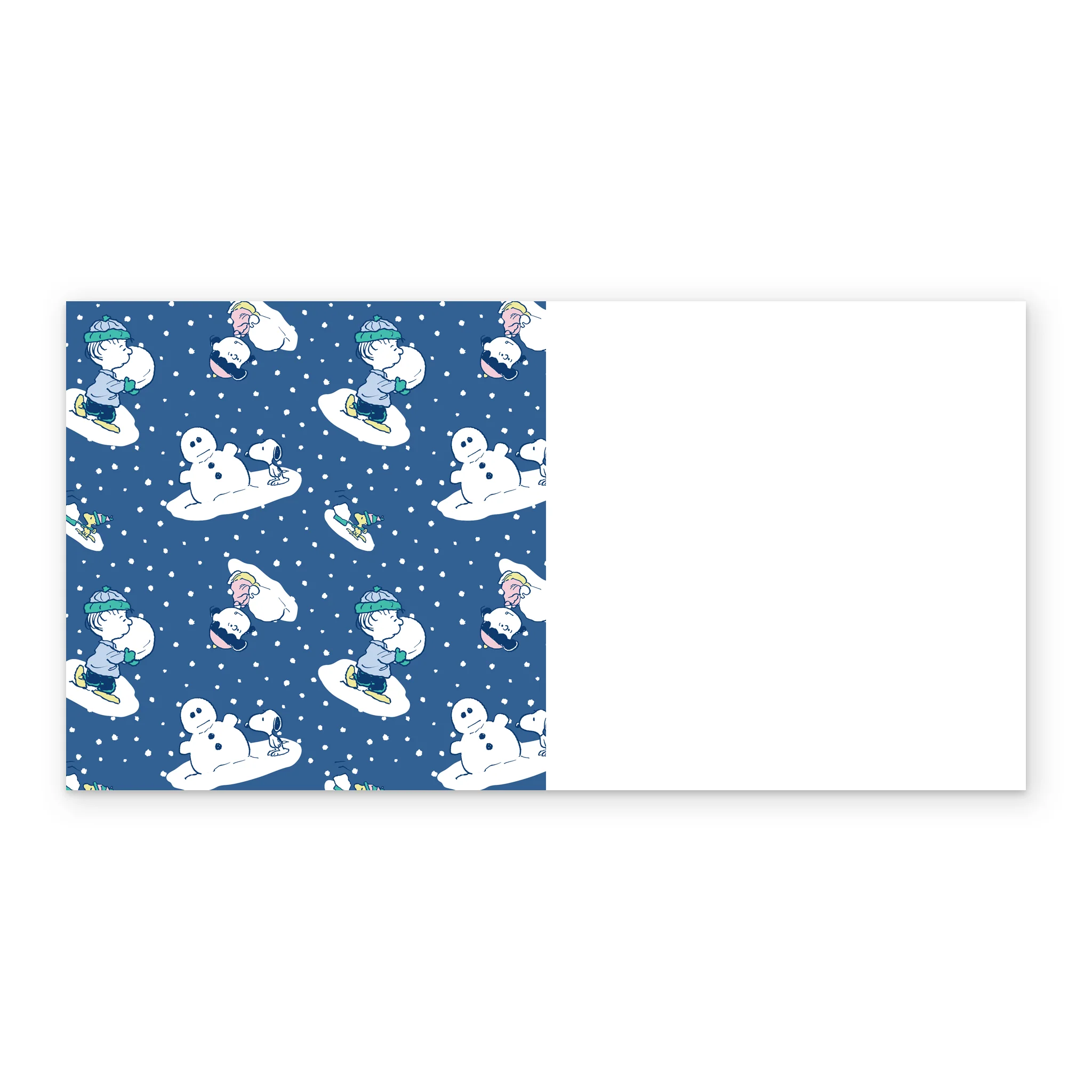 Personalised Photo Upload PEANUTS™ SNOOPY & WOODSTOCK Ski Lift Christmas Card - Image 3
