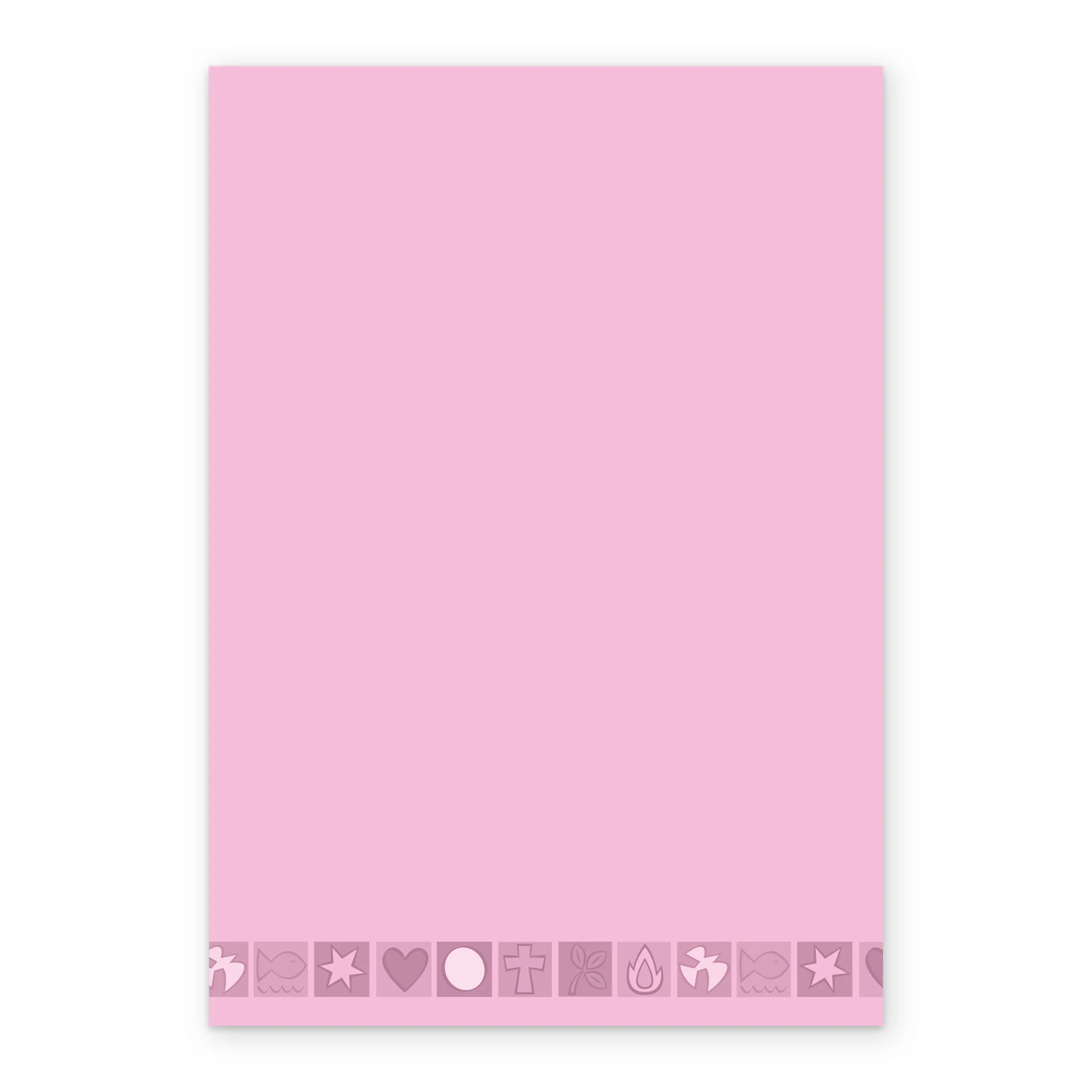 Personalised Photo Upload Pink Religious Icons First Communion Card - Image 3