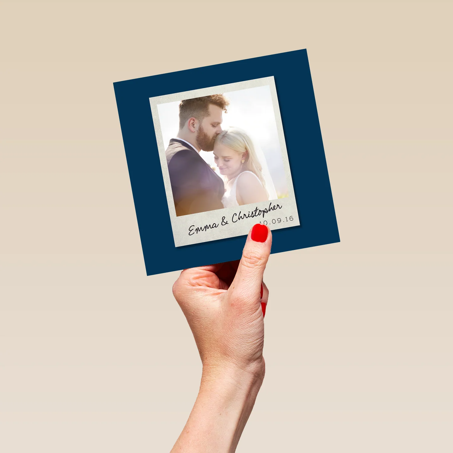 Personalised Photo Upload Polaroid Anniversary Card - Image 5