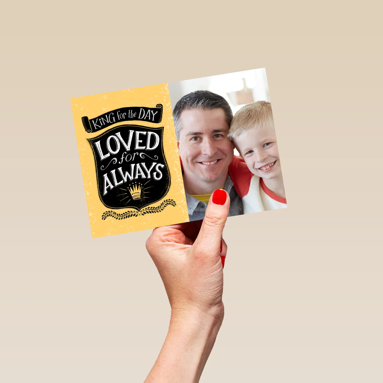 Personalised Photo Upload Shield & Banner Father's Day Card - Image 5