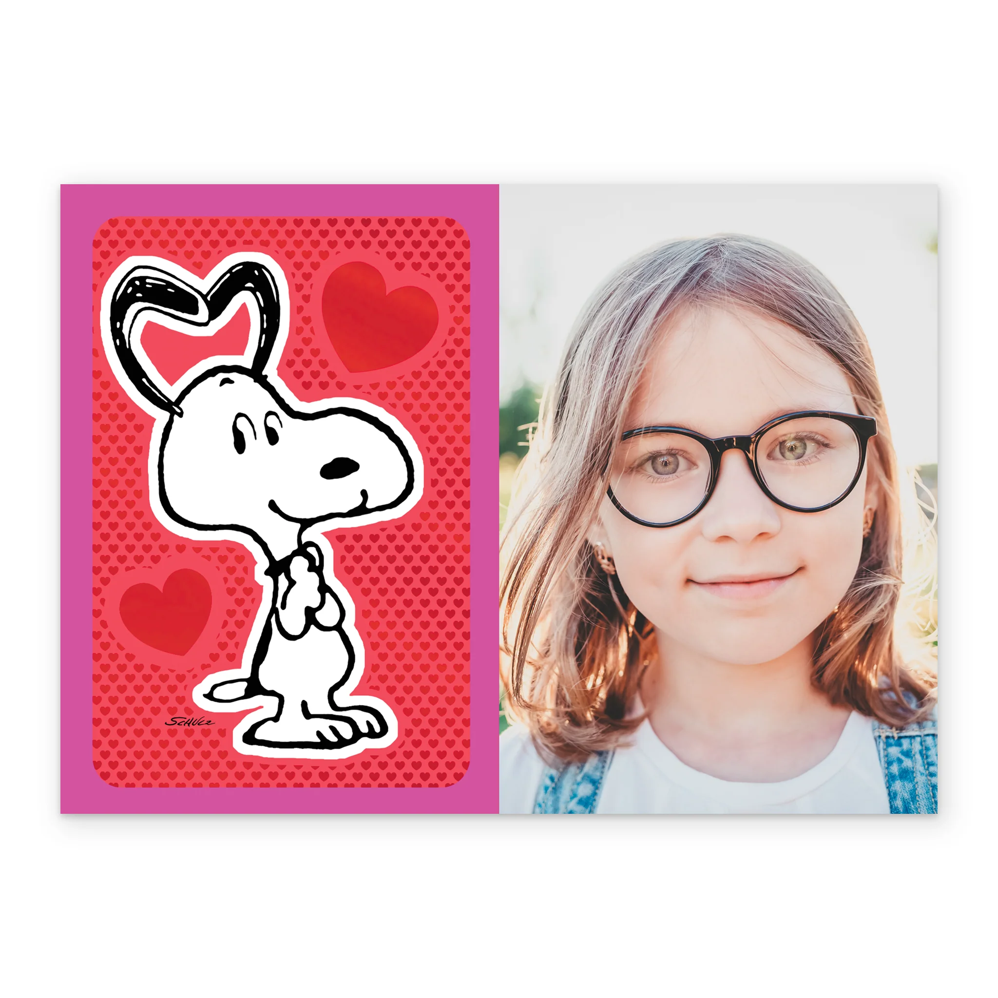 Personalised Photo Upload SNOOPY Greeting Card - Image 2