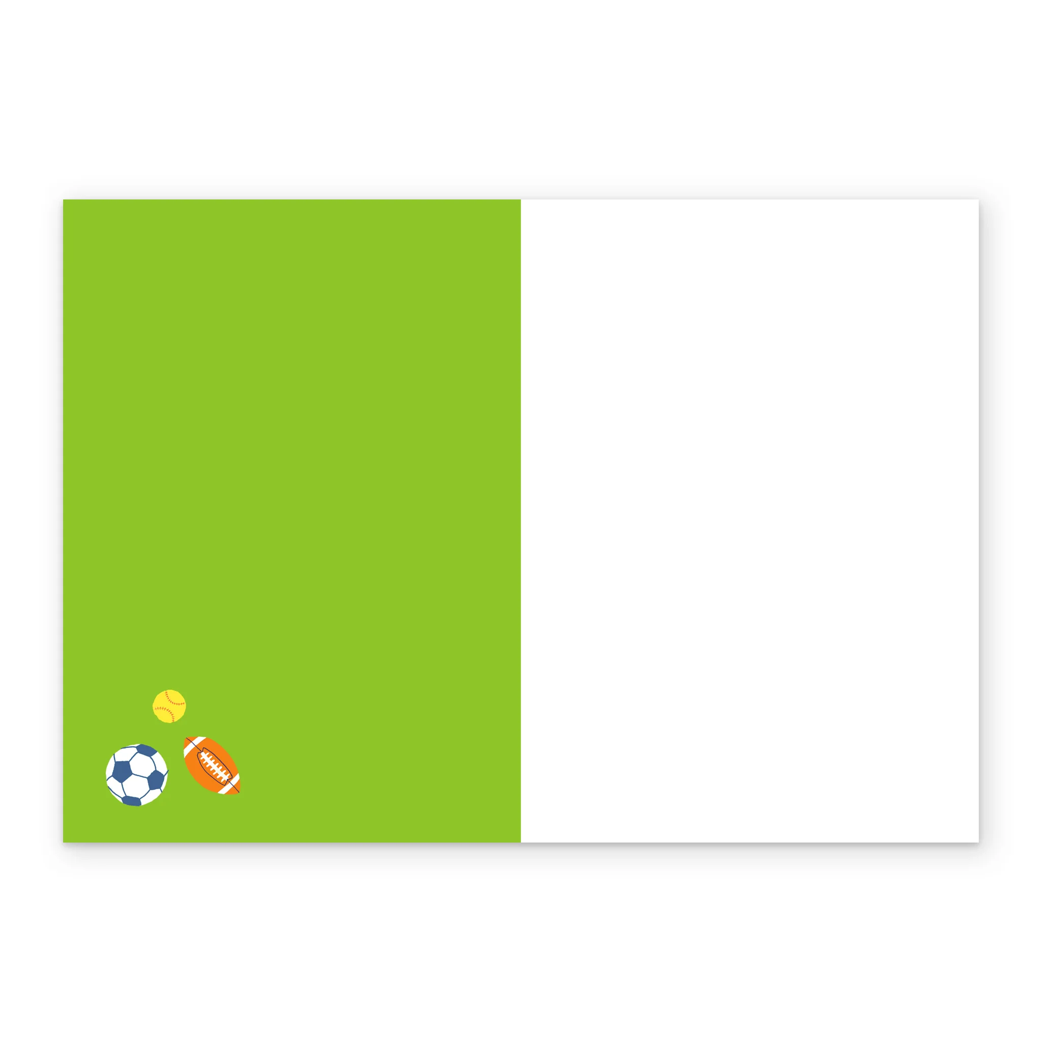 Personalised Photo Upload Sports Balls Birthday Card - Image 3