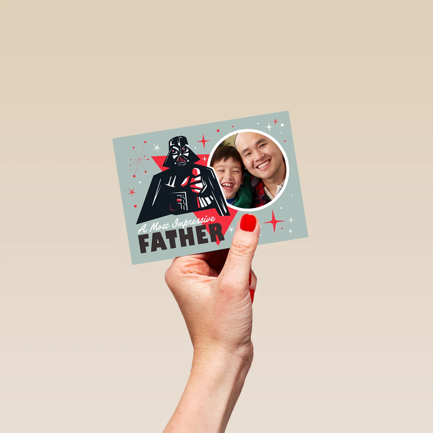 Personalised Photo Upload Star Wars™ Darth Vader Birthday Card for Dad - Image 4