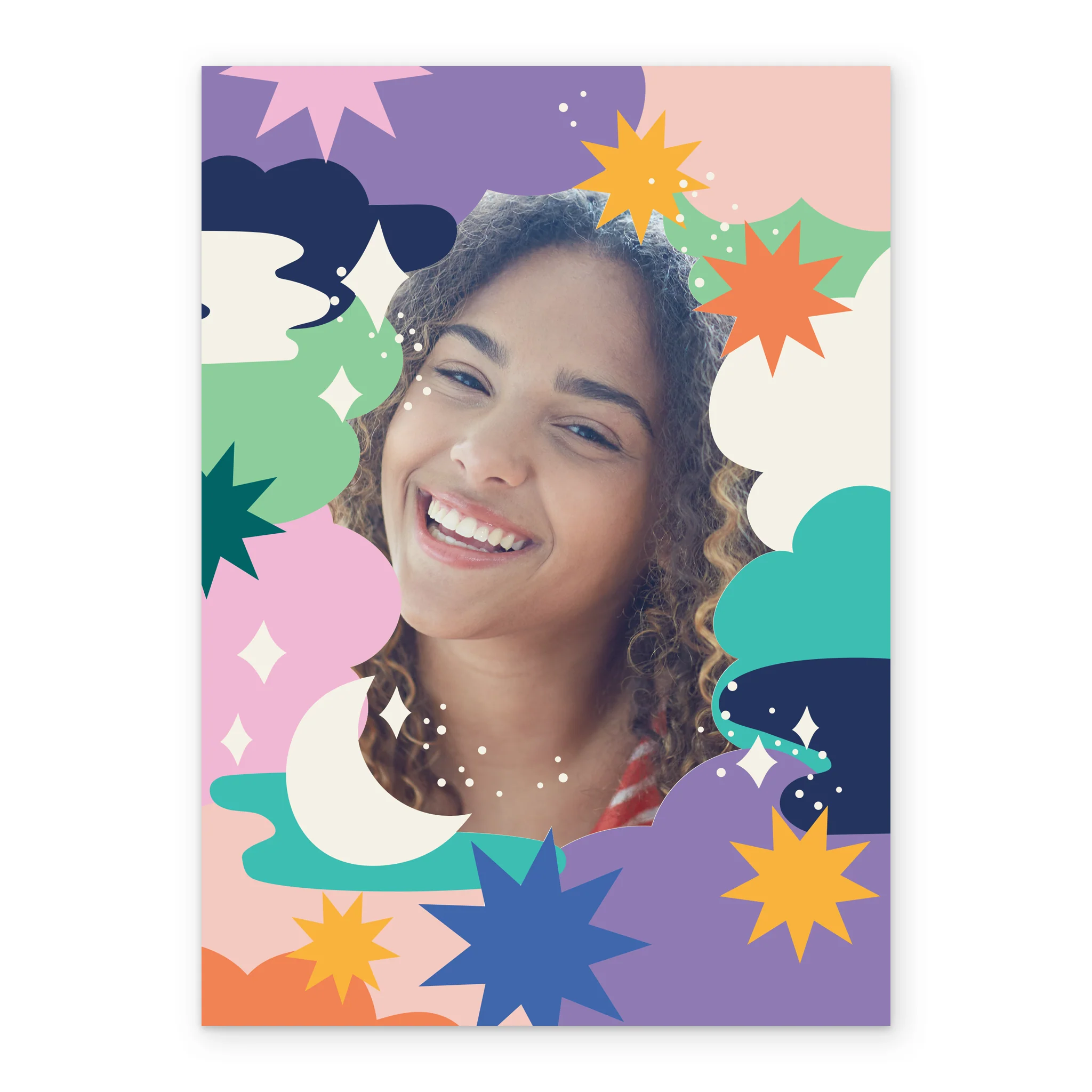 Personalised Photo Upload Sun & Moon Birthday Card - Image 2
