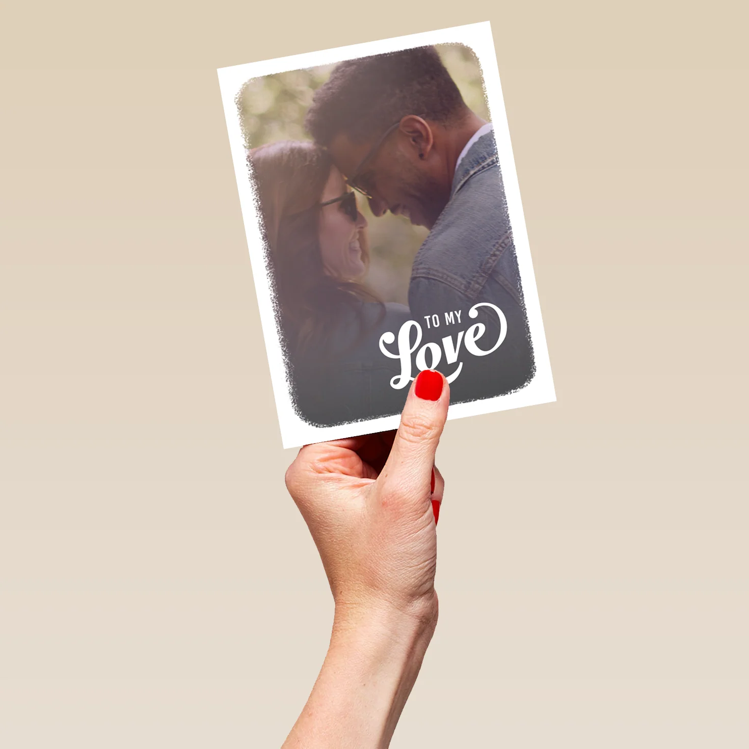 Personalised Photo Upload 'To My Love' Anniversary Card - Image 5