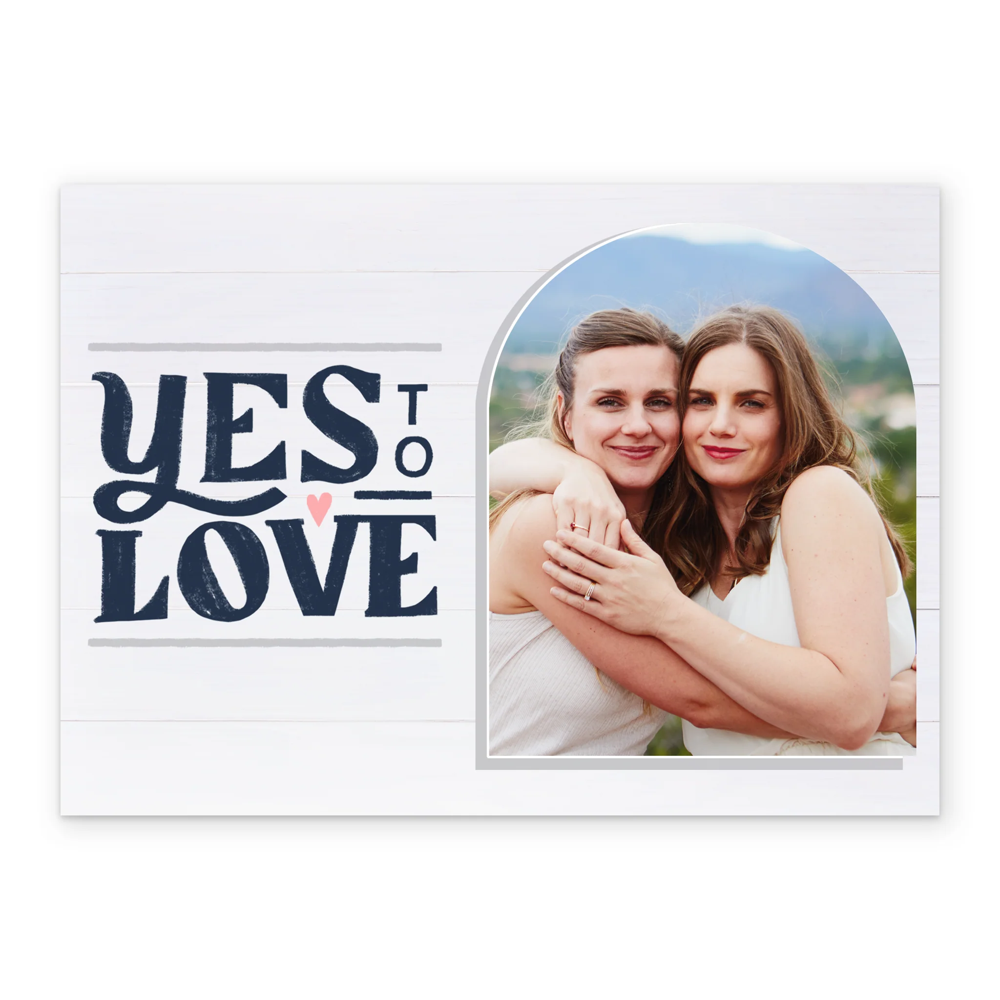 Personalised Photo Upload Typography Word Art Anniversary Card - Image 2