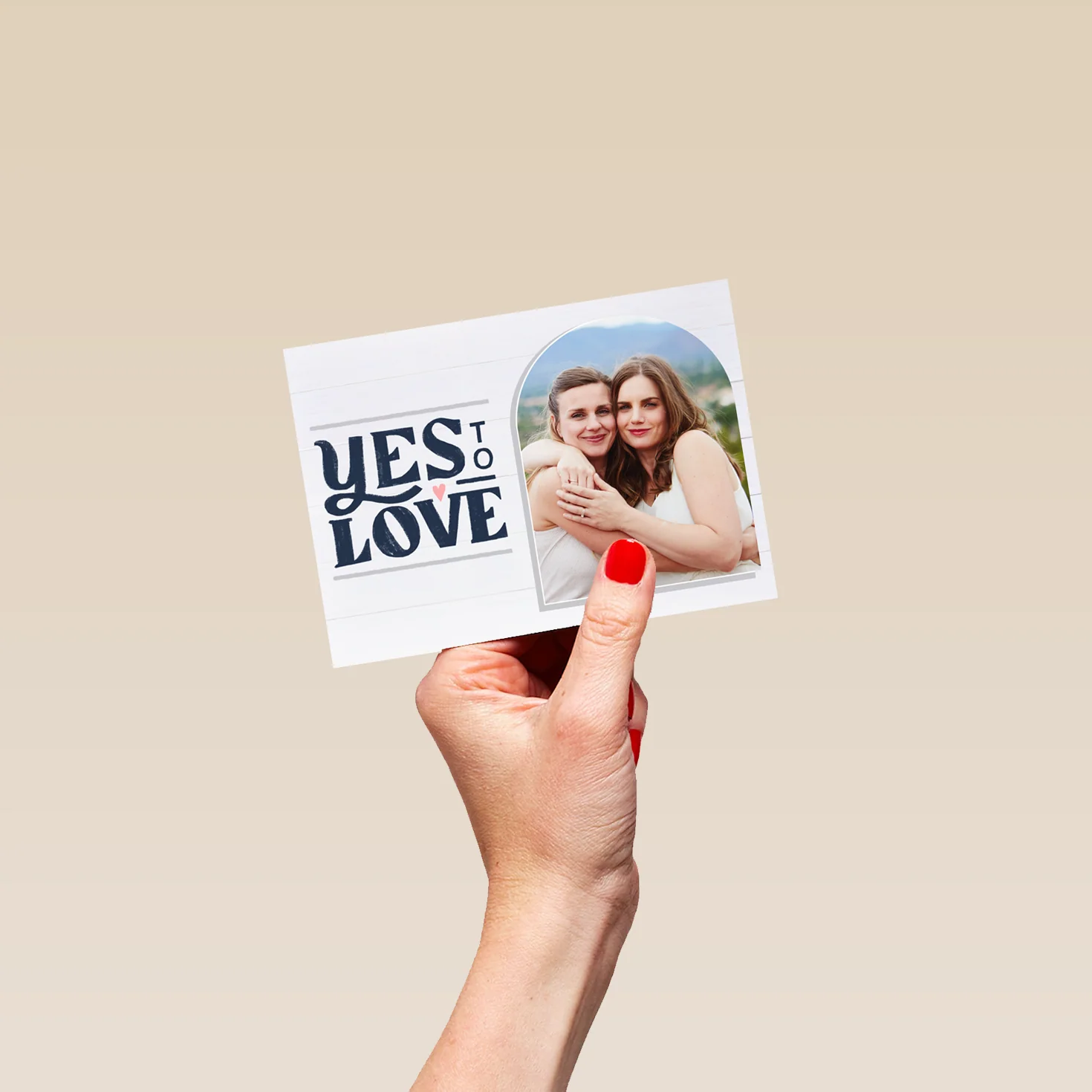 Personalised Photo Upload Typography Word Art Anniversary Card - Image 4