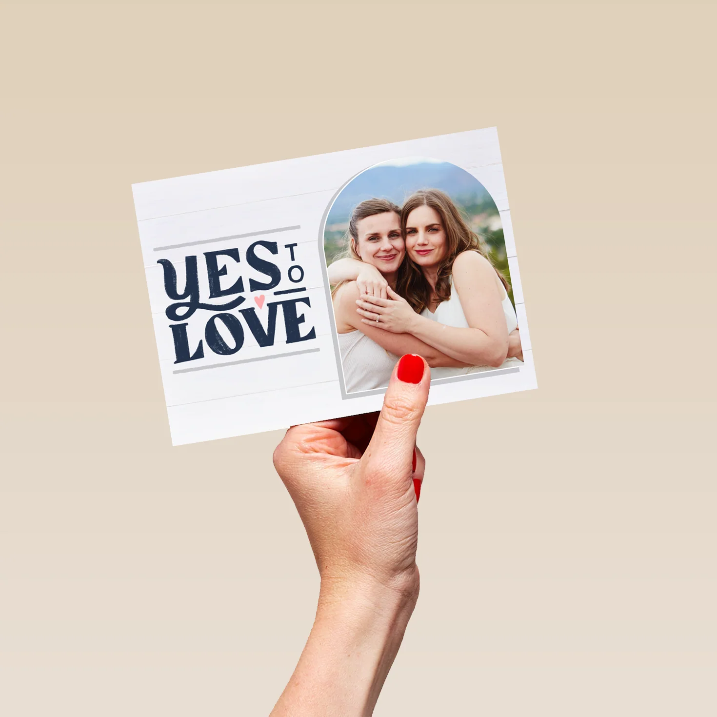 Personalised Photo Upload Typography Word Art Anniversary Card - Image 5
