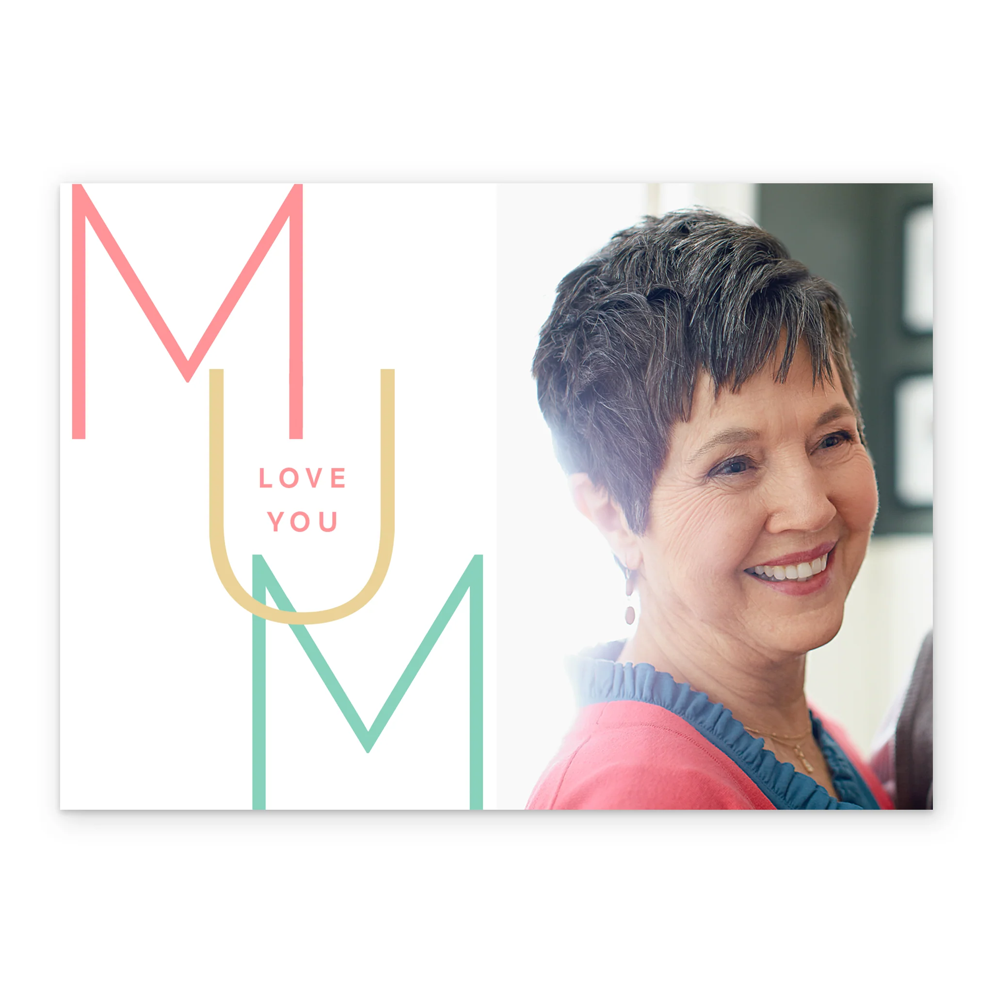 Personalised Photo Upload Word Art Mother's Day Card - Image 2