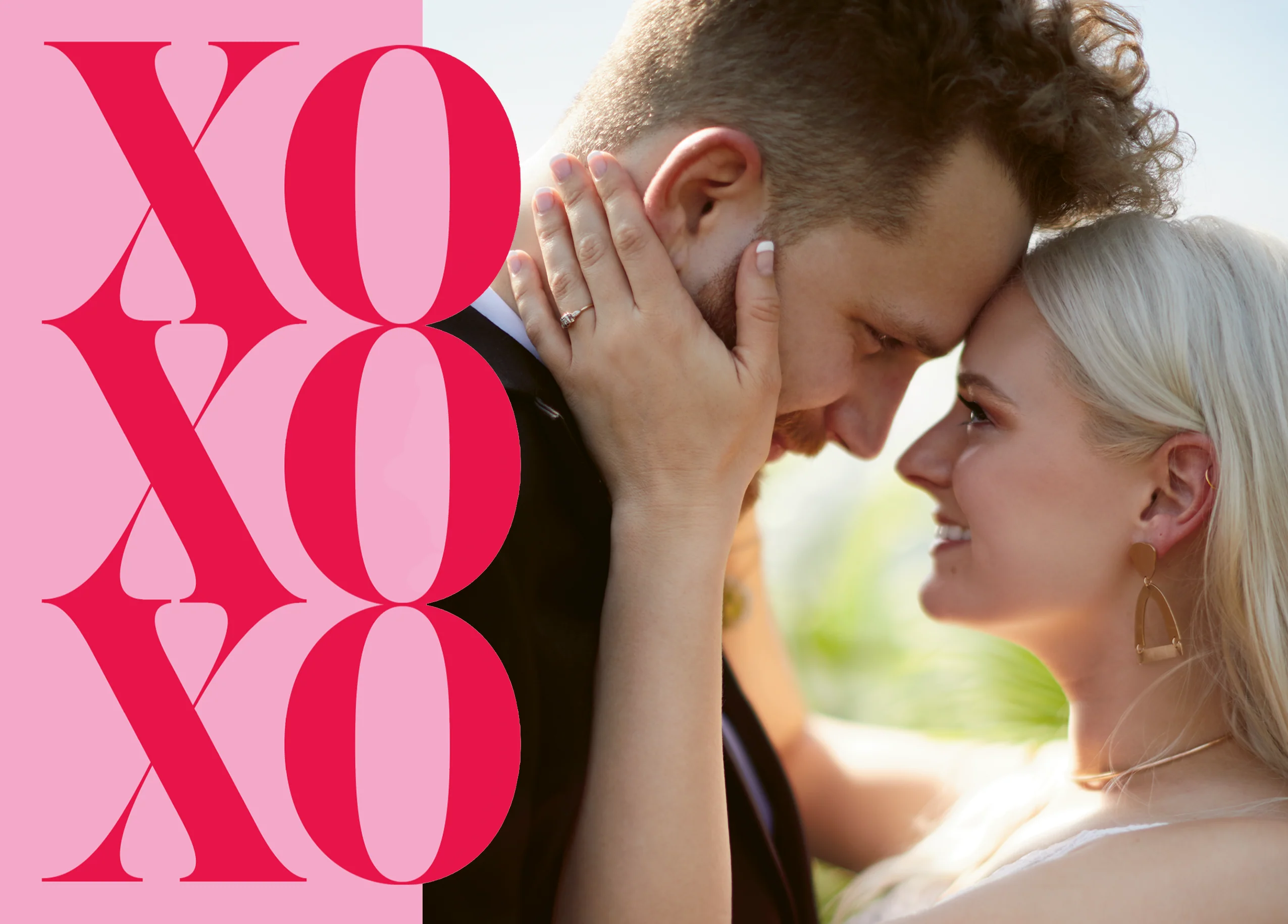 Personalised Photo Upload 'XOXO' Valentine's Day Card