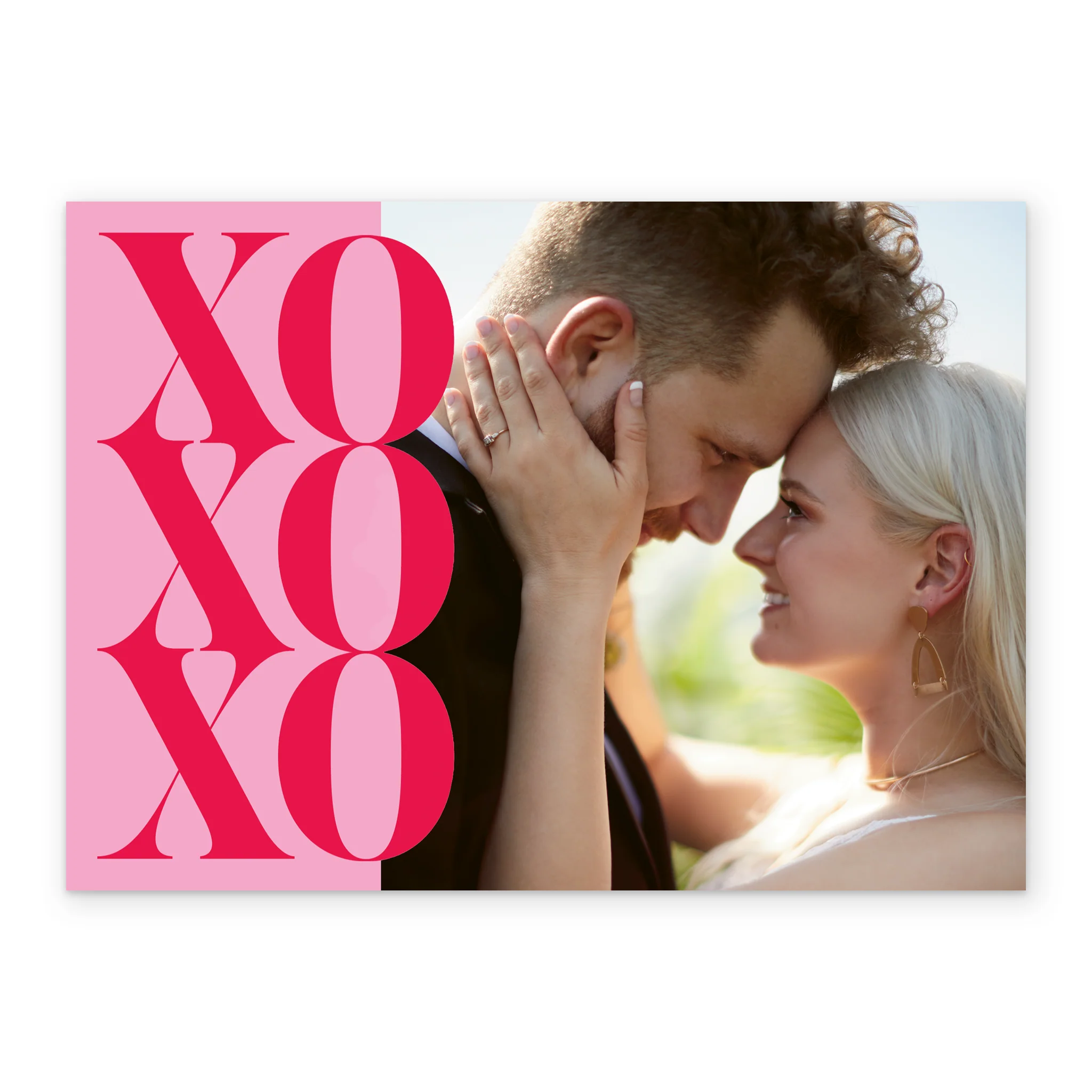 Personalised Photo Upload 'XOXO' Valentine's Day Card - Image 2