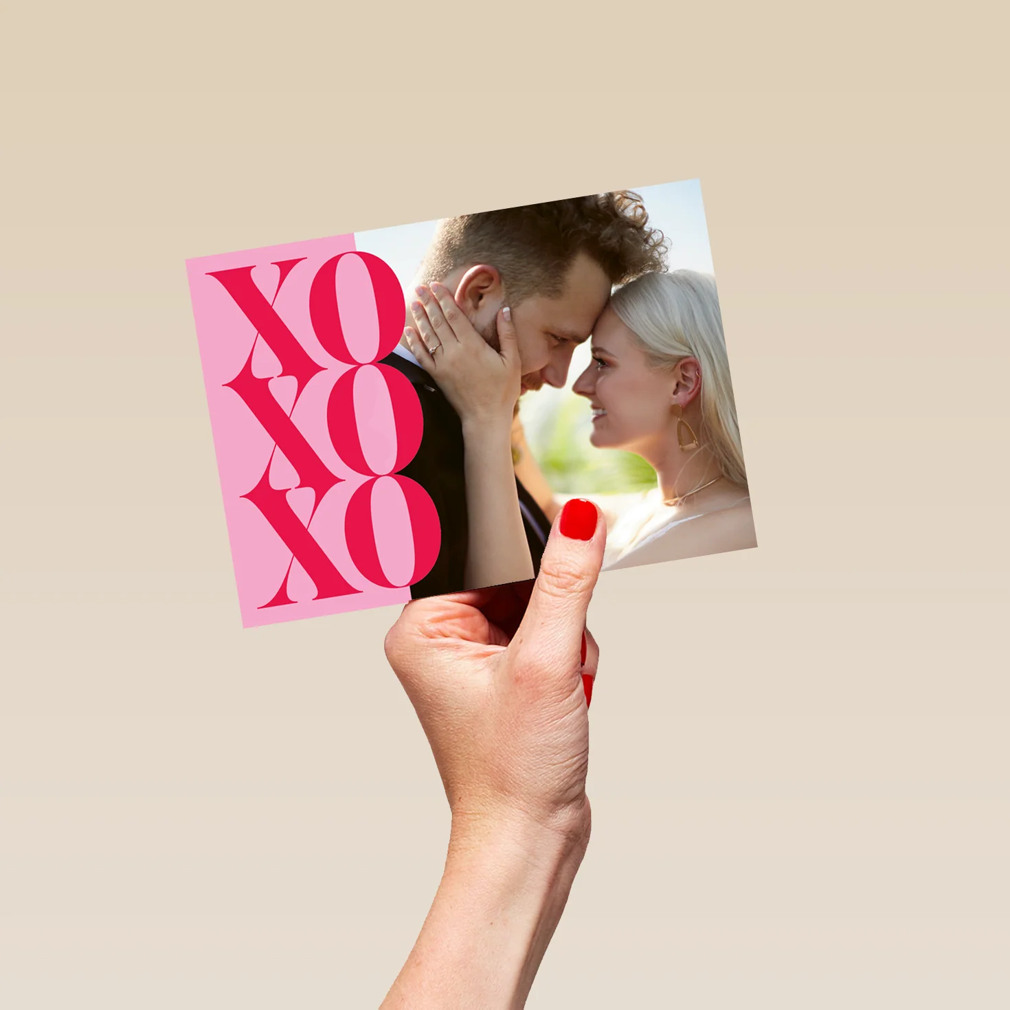 Personalised Photo Upload 'XOXO' Valentine's Day Card - Image 5