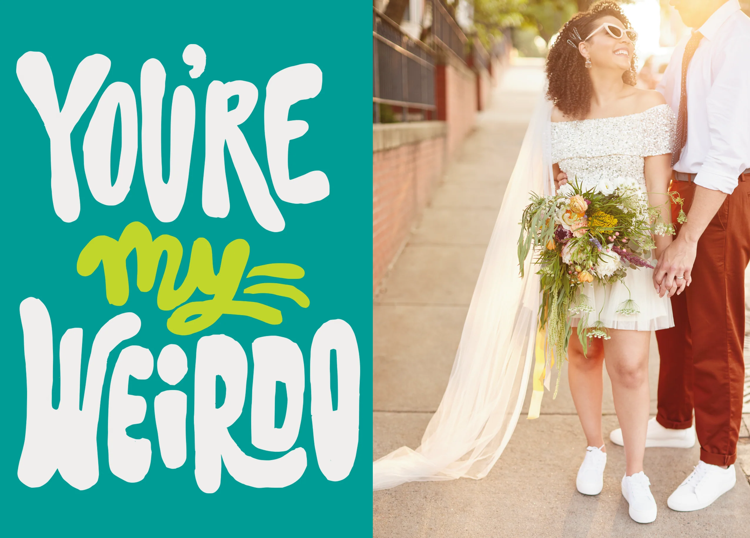 Personalised Photo Upload 'You're My Weirdo' Greeting Card