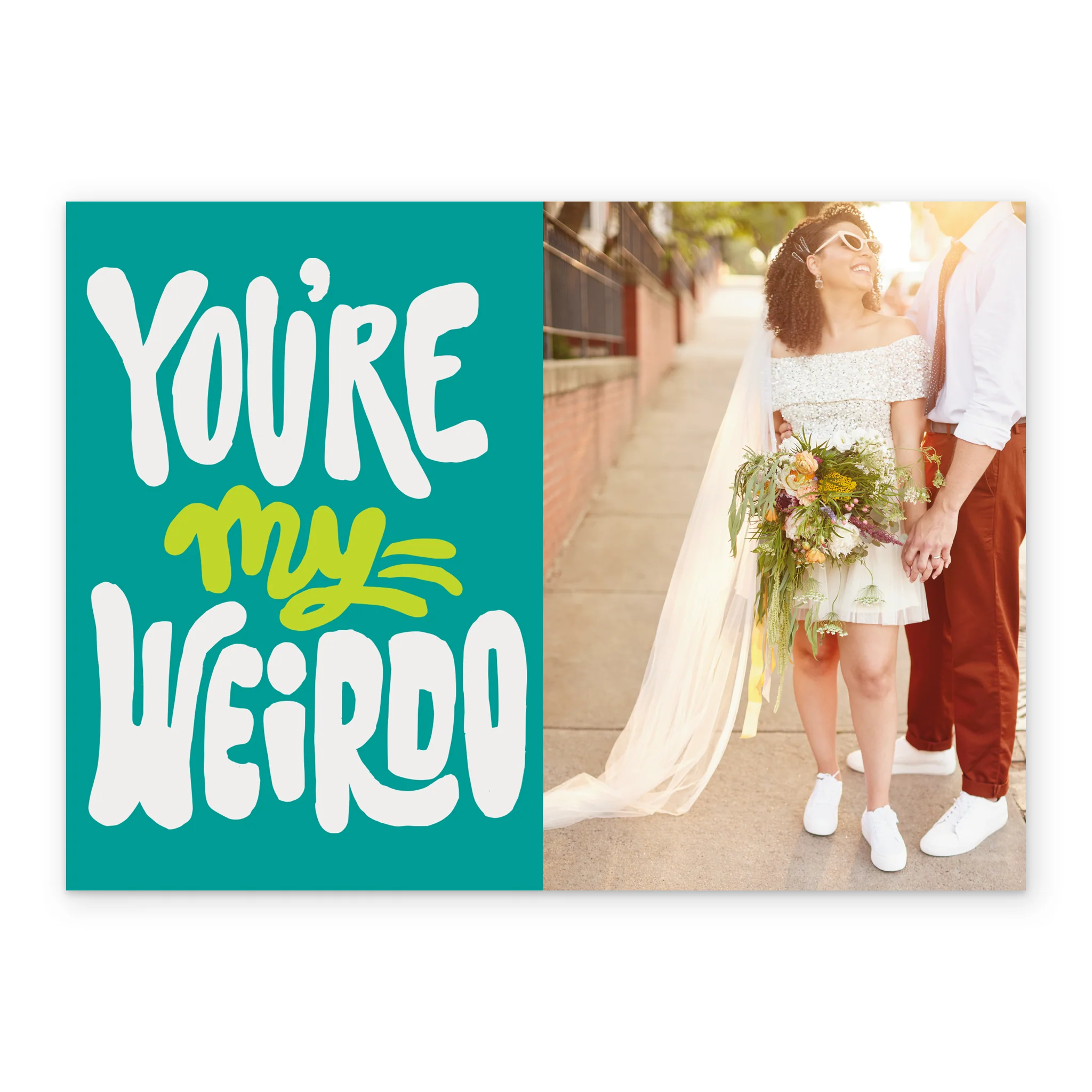 Personalised Photo Upload 'You're My Weirdo' Greeting Card - Image 2