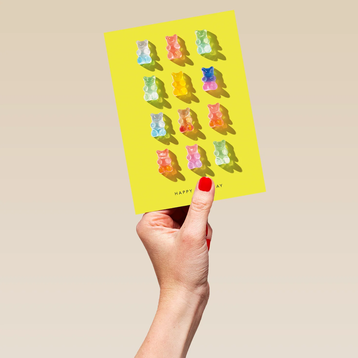 Personalised Photographic Gummy Bears Design Kids' Birthday Card - Image 5