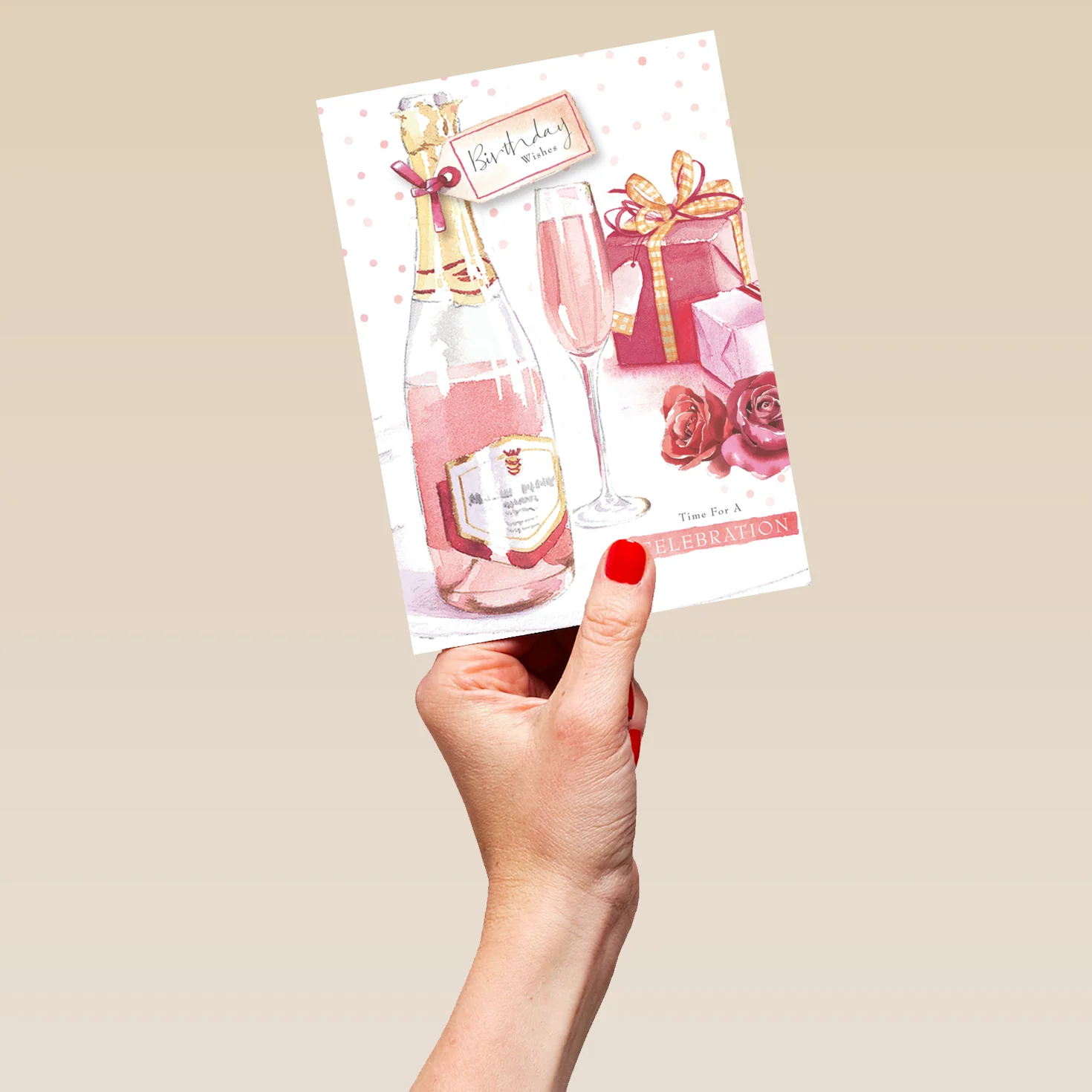 Personalised Pink Bubbly Birthday Card - Image 5