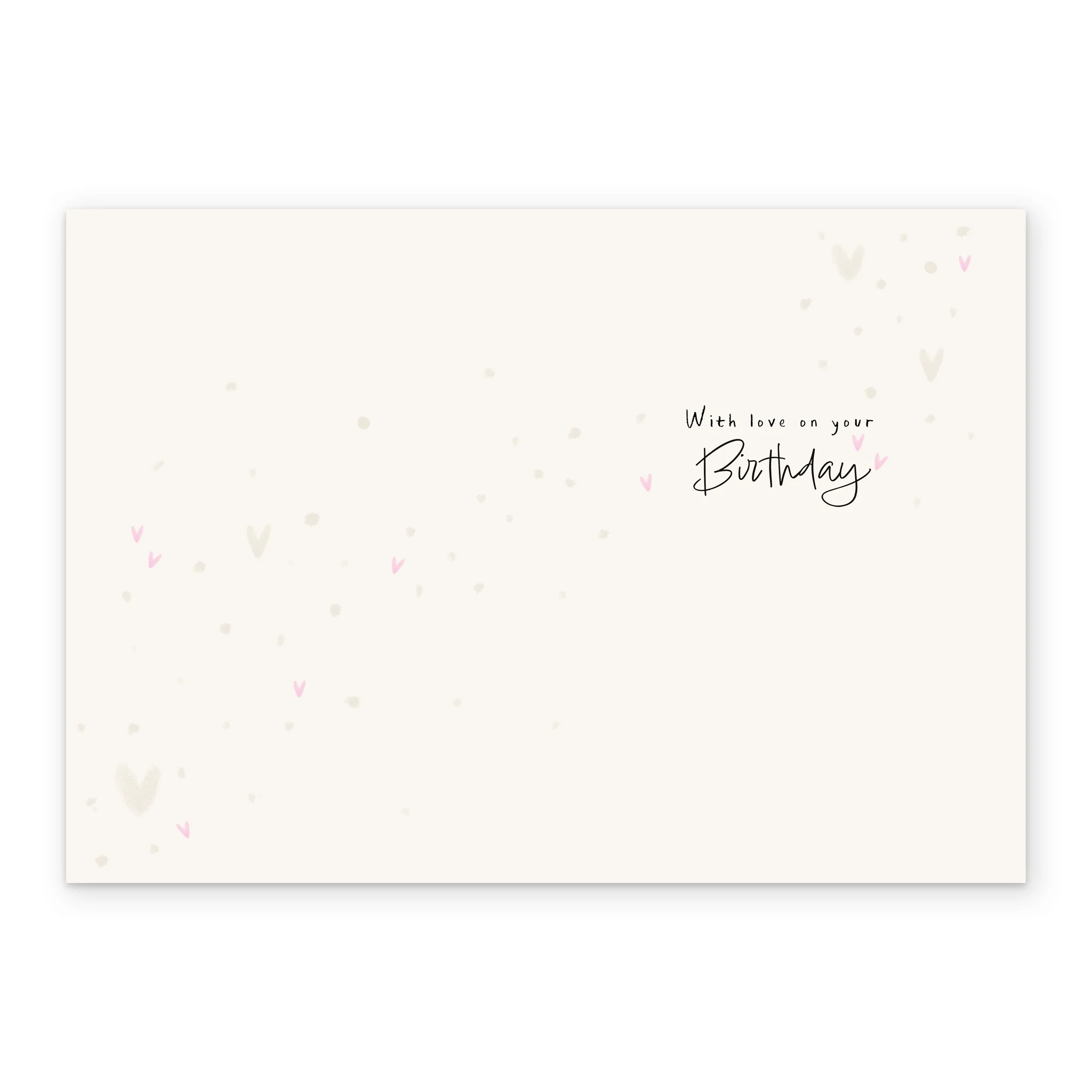 Personalised Pink Butterflies & Flowers Birthday Card For Her - Image 3