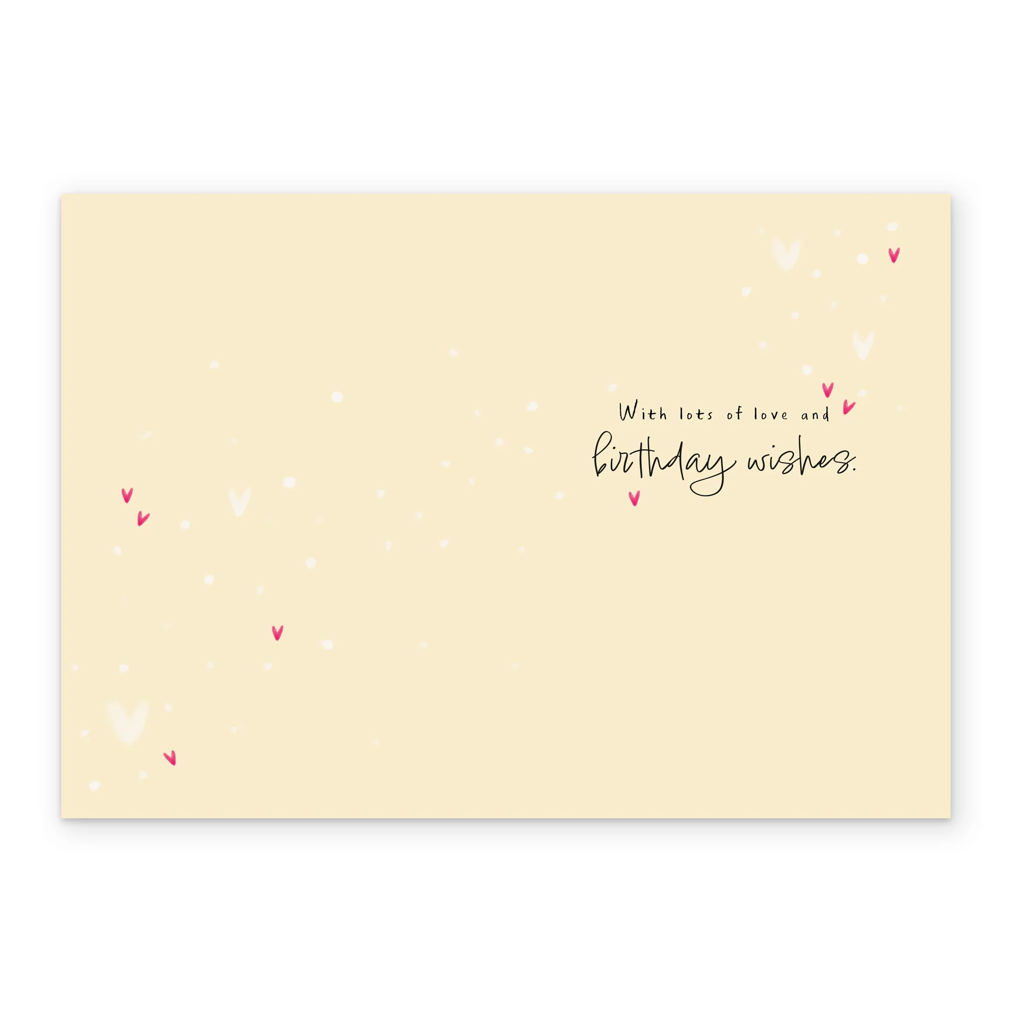 Personalised Pink Cake & Hearts Birthday Card for Girlfriend - Image 3