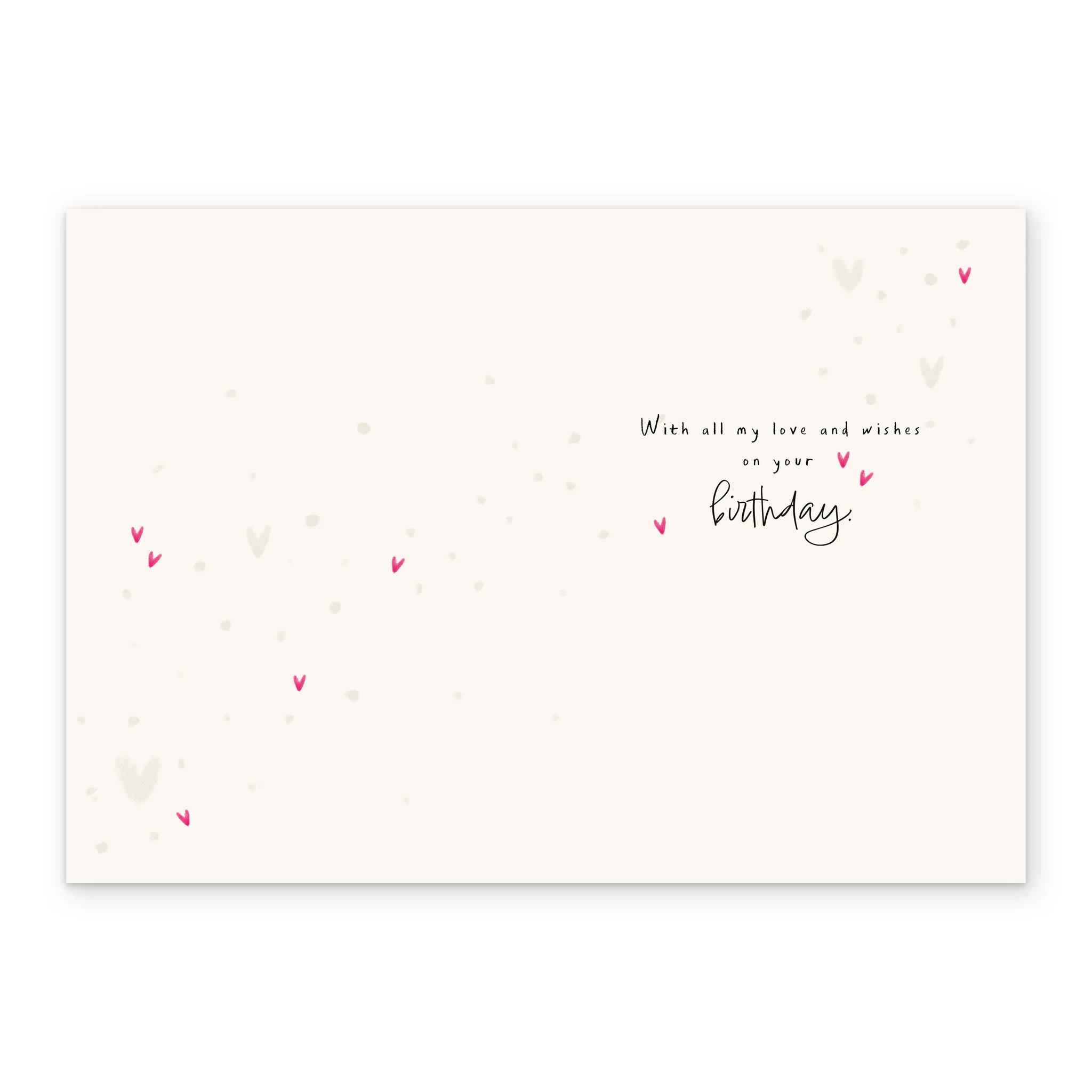 Personalised Pink Flower Wreath Birthday Card For Wife - Image 3