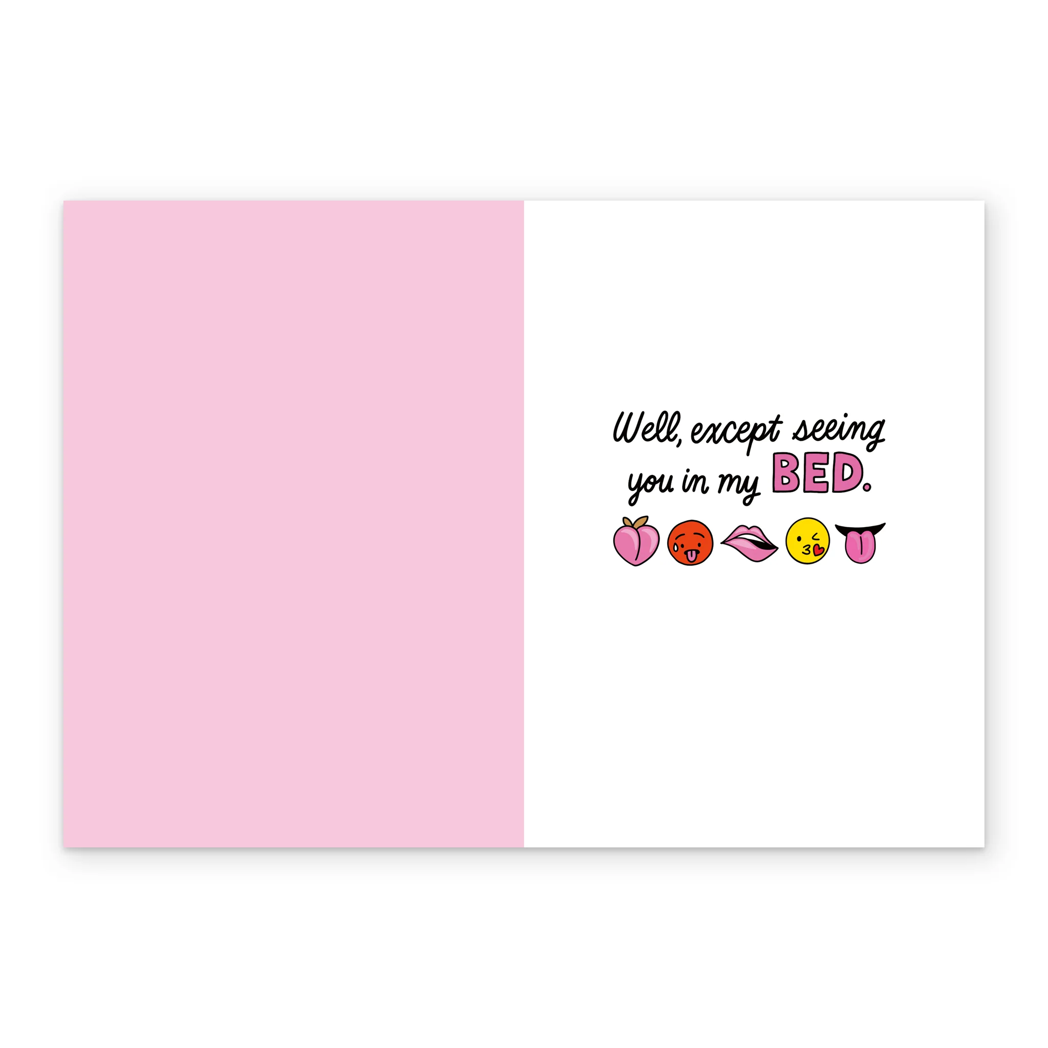 Personalised Pink Funny Emojis Valentine's Day Card - Image 3