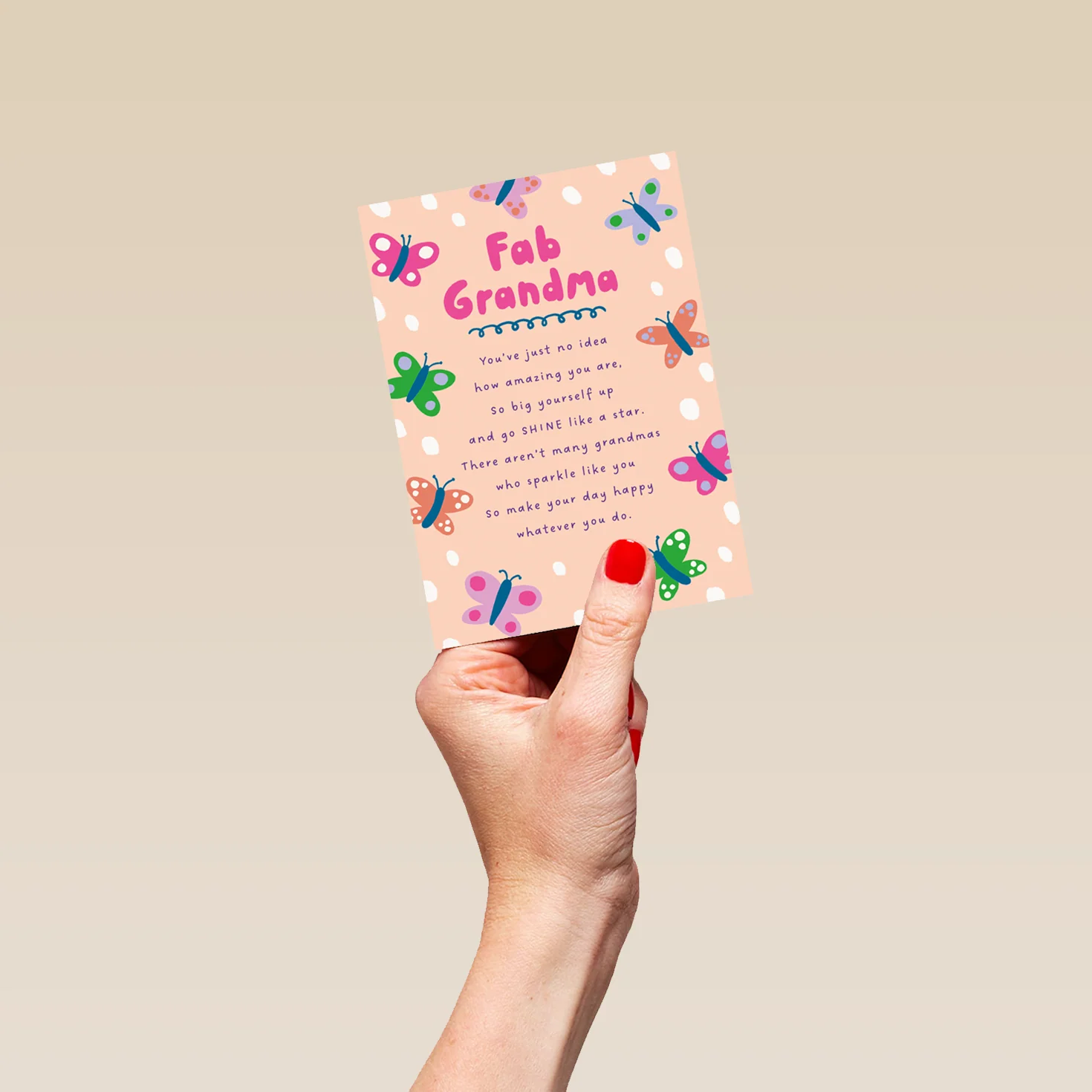 Personalised Pink Heartfelt Birthday Card for Grandma - Image 4