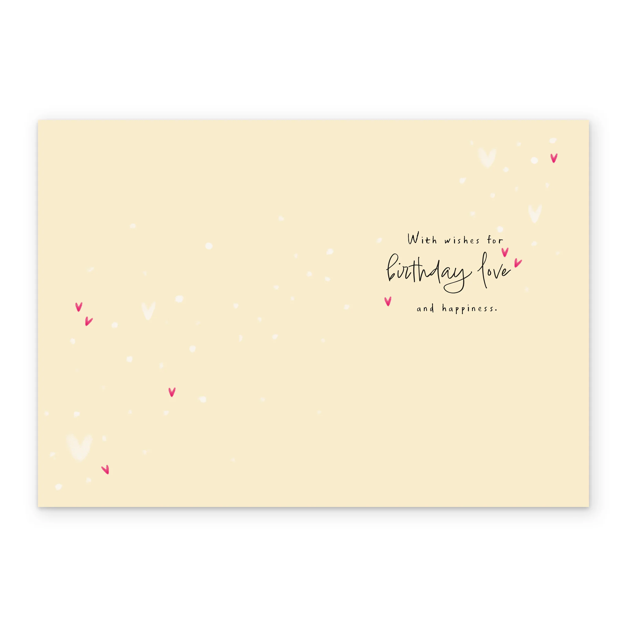 Personalised Pink Hearts Birthday Card For Fiancée - Image 3