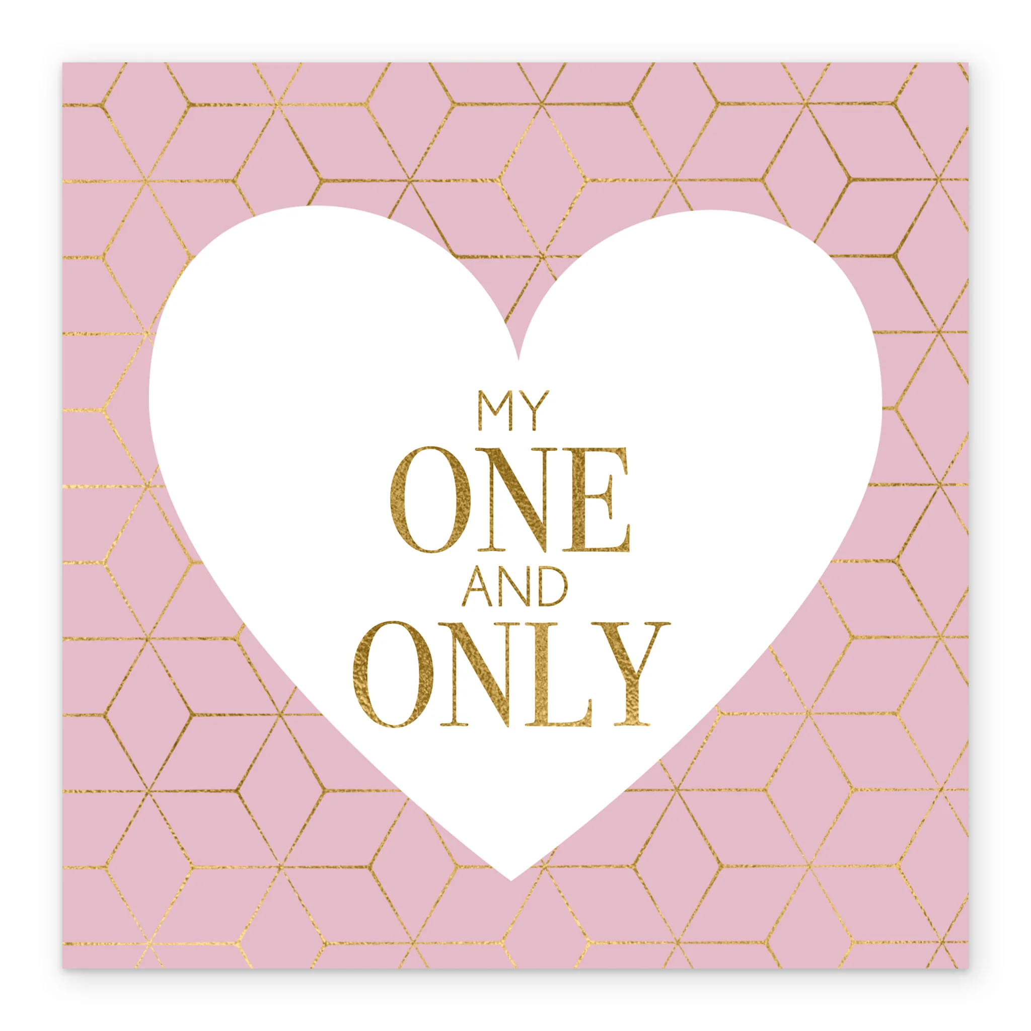 Personalised Pink 'My One And Only' Valentine's Day Card - Image 2