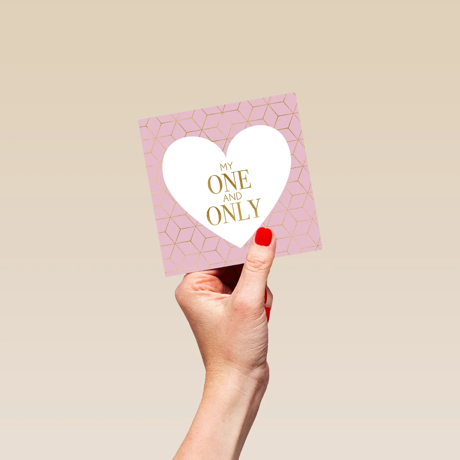 Personalised Pink 'My One And Only' Valentine's Day Card - Image 4